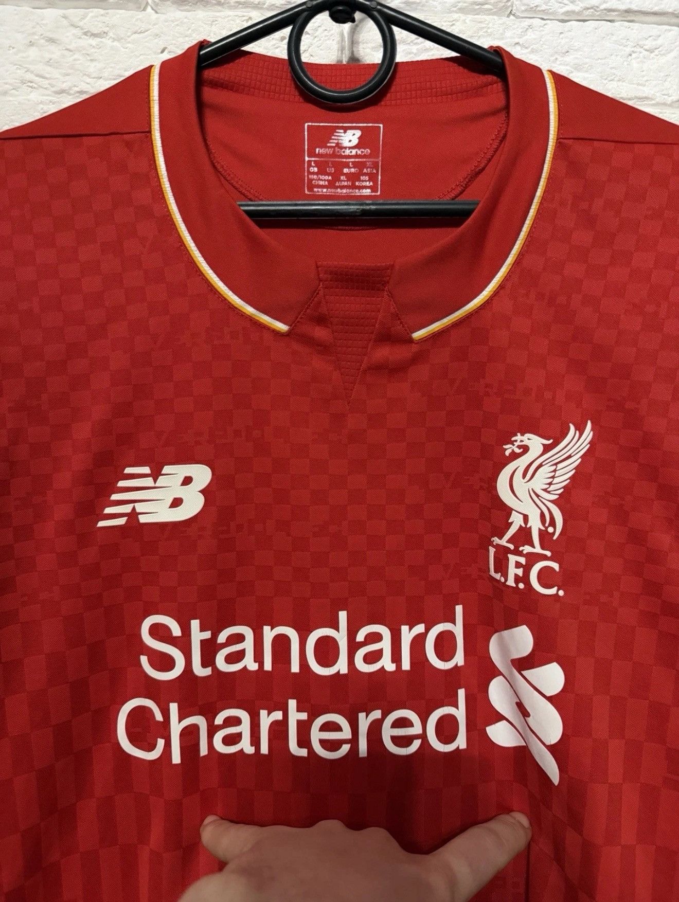 New Balance New Balance Liverpool 15/16 Jersey Home Football Shirt Sz L Size US L / EU 52-54 / 3 - 3 Thumbnail