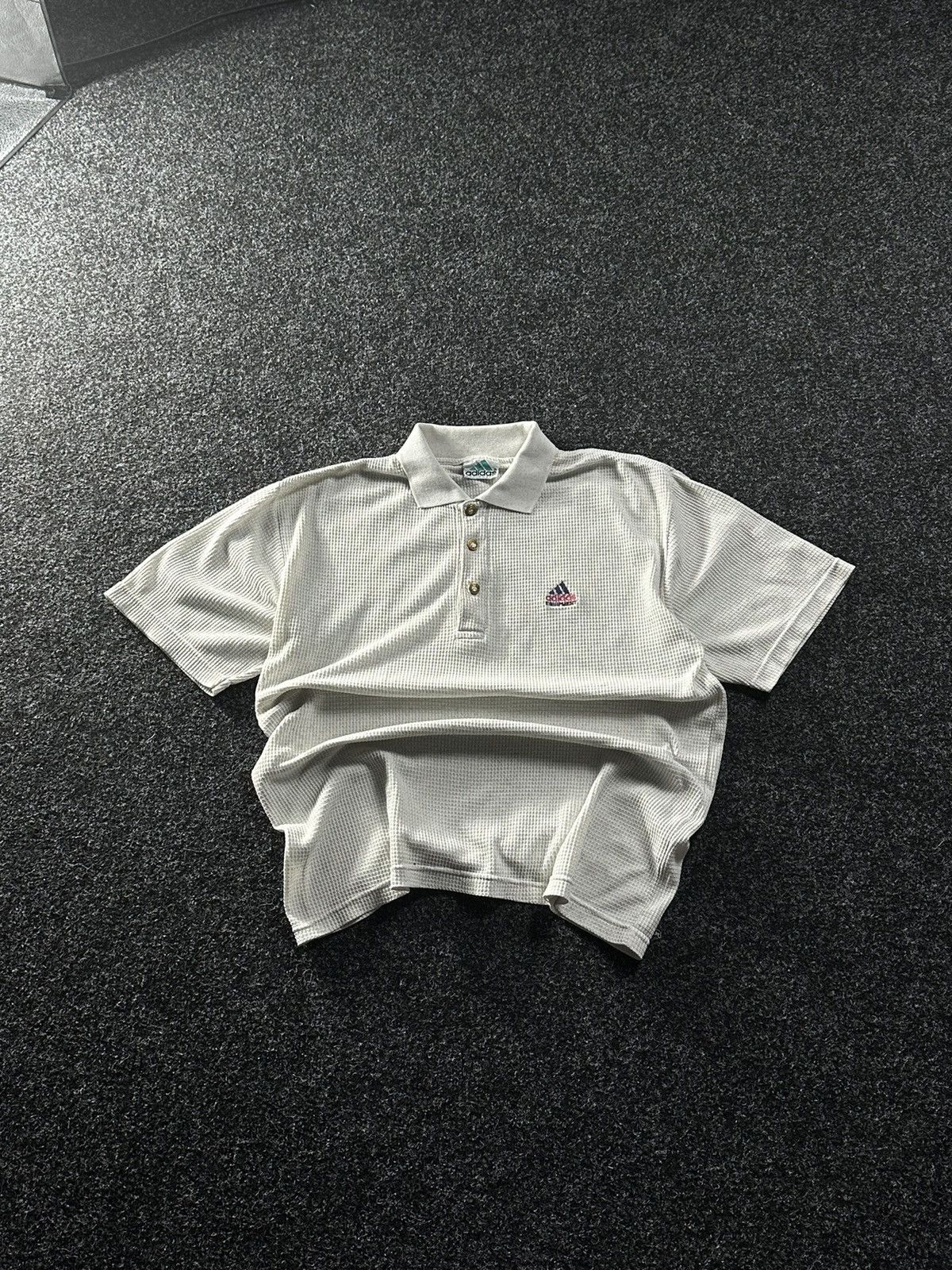 Adidas × Vintage VINTAGE 90s ADIDAS EQUIPMENT POLO WITH LOGO LIKE WEST GERMAN Size US XL / EU 56 / 4 - 1 Thumbnail