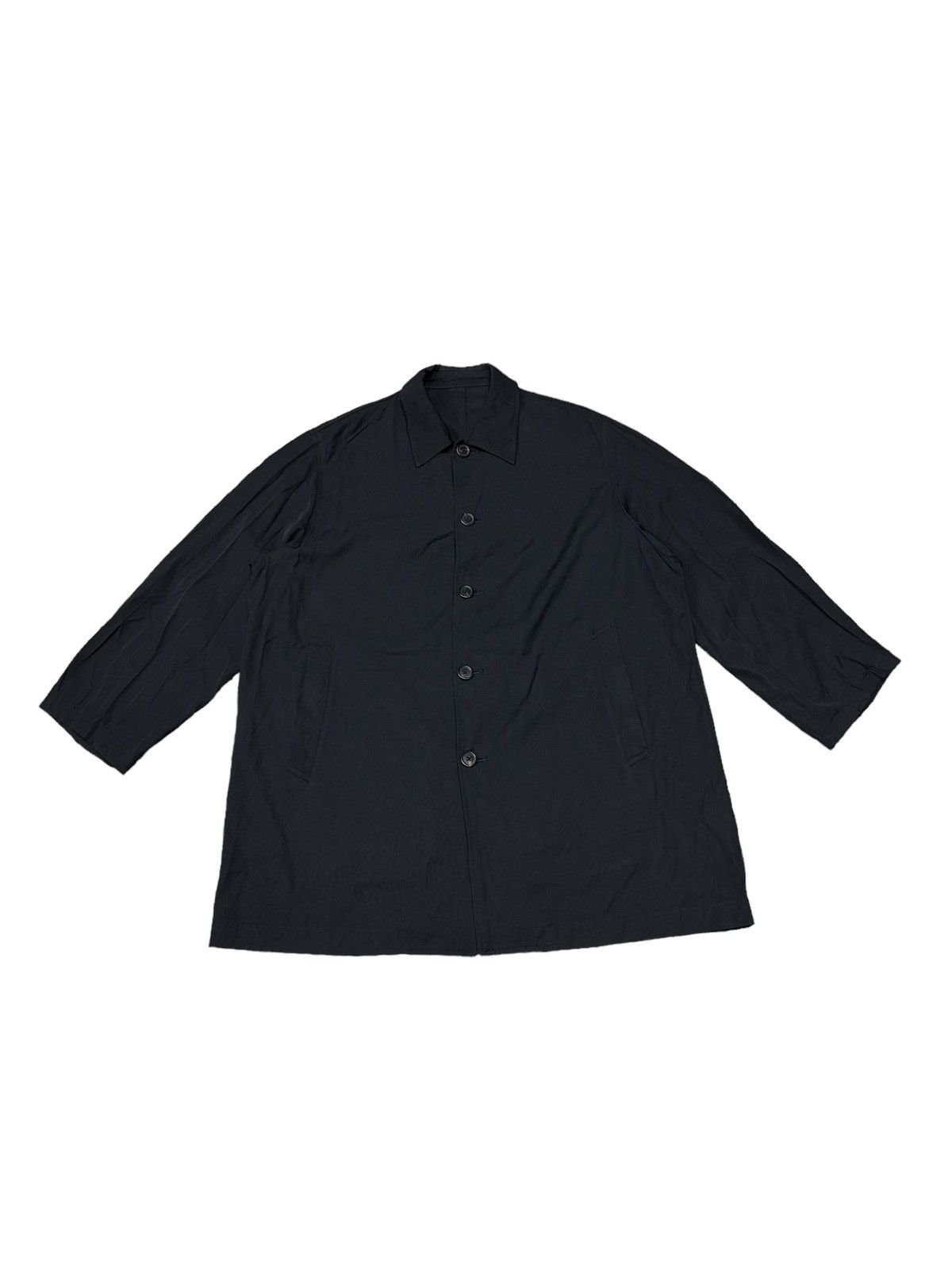 Y's for Men Y'S FOR MEN WOOL RAYON LONG-SLEEVED GABARDINE SHIRT Size US L / EU 52-54 / 3 - 1 Thumbnail