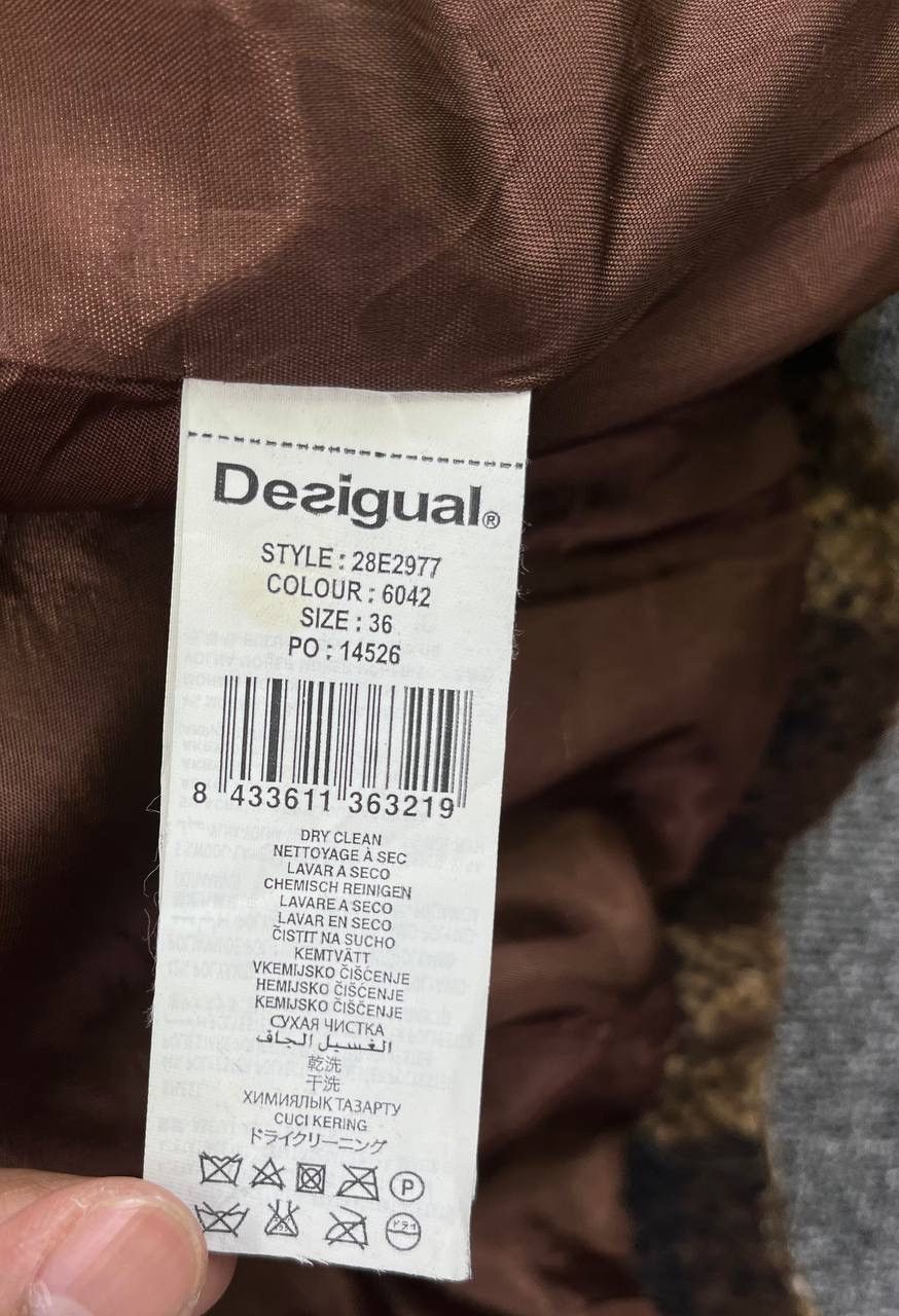 Desigual Vintage Desigual Cobra Wool Long Jacket Size XS / US 0-2 / IT 36-38 - 7 Thumbnail