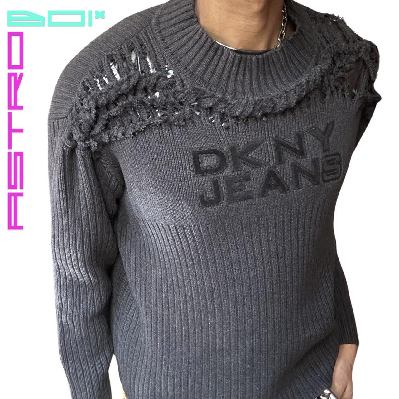 DKNY ASTROBOI* DKNY JEANS Gray Braided Twist Chunky Sweatern- XL Size US XL / EU 56 / 4 - 1 Thumbnail