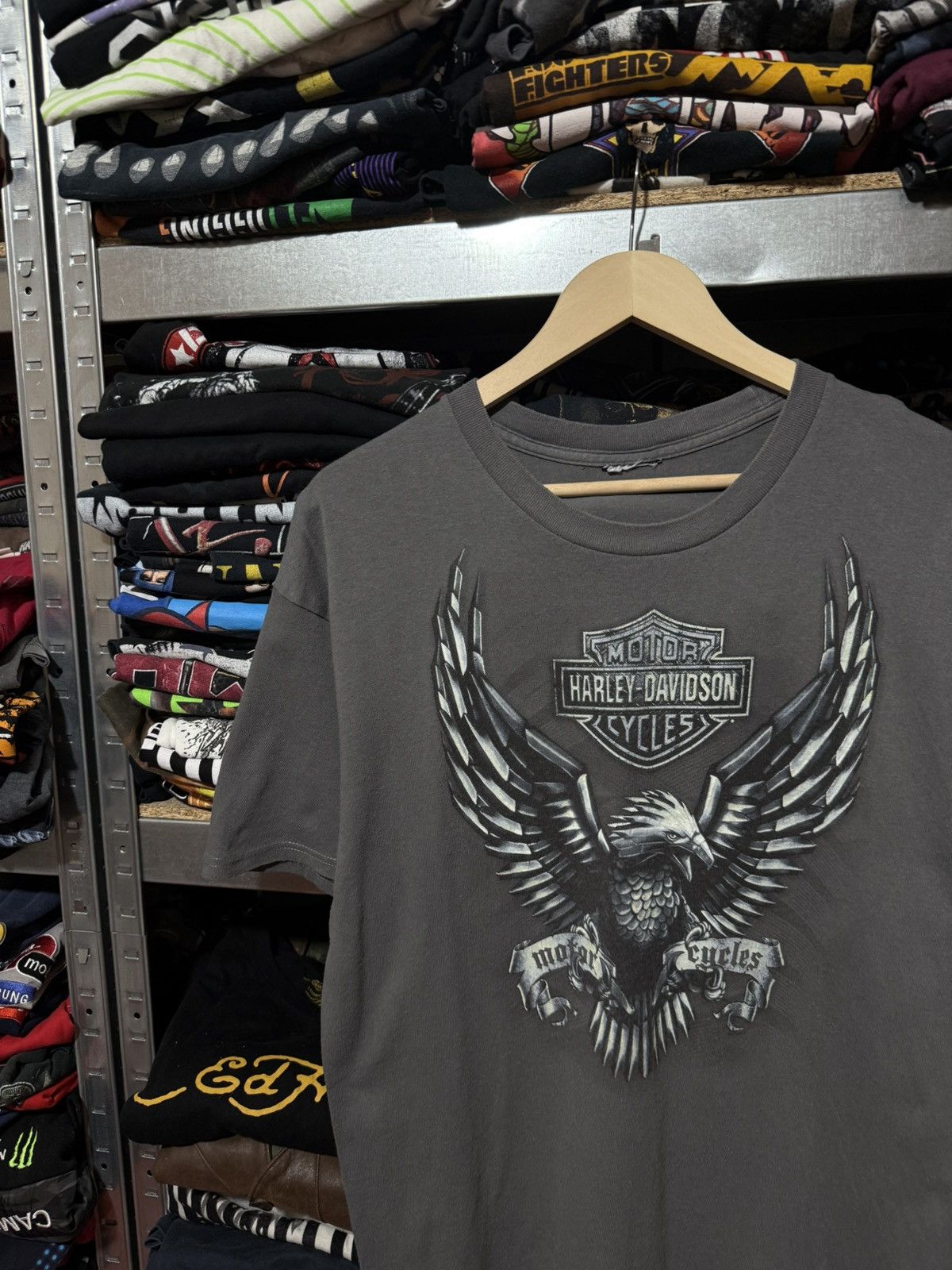 Harley Davidson Vintage 2018 Harley Davidson Bern Switzerland Biker T-Shirt Size US L / EU 52-54 / 3 - 3 Thumbnail