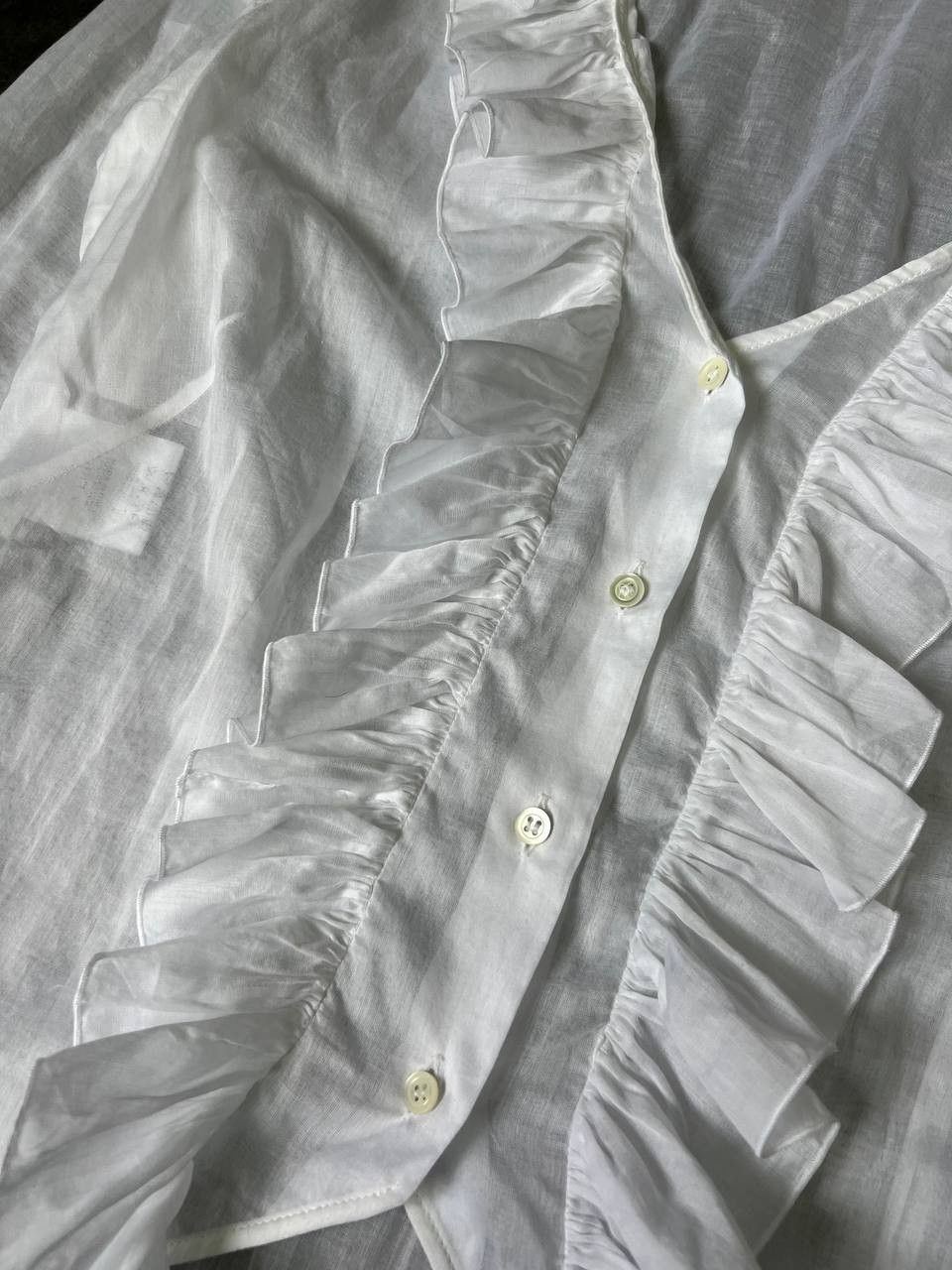 Alexander McQueen Archive SS07 “Lee McQueen Era” Blouse Ruffled shirt Size M / US 6-8 / IT 42-44 - 5 Thumbnail