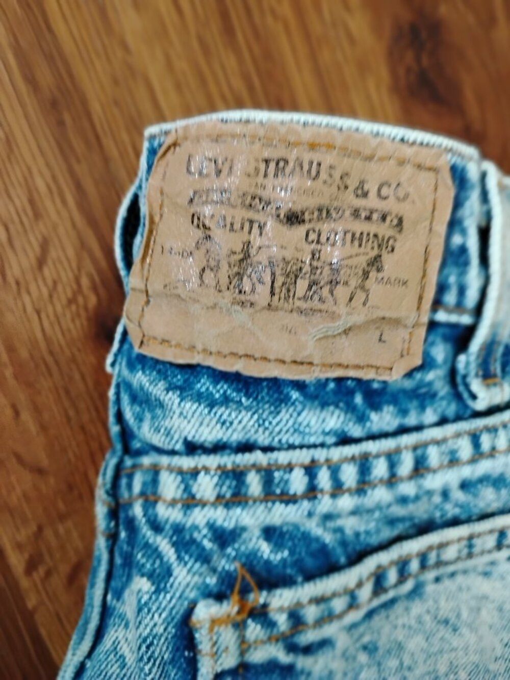Levi's Vintage Levi's Acid Wash Denim Jeans Orange Tab Size US 31 - 2 Thumbnail