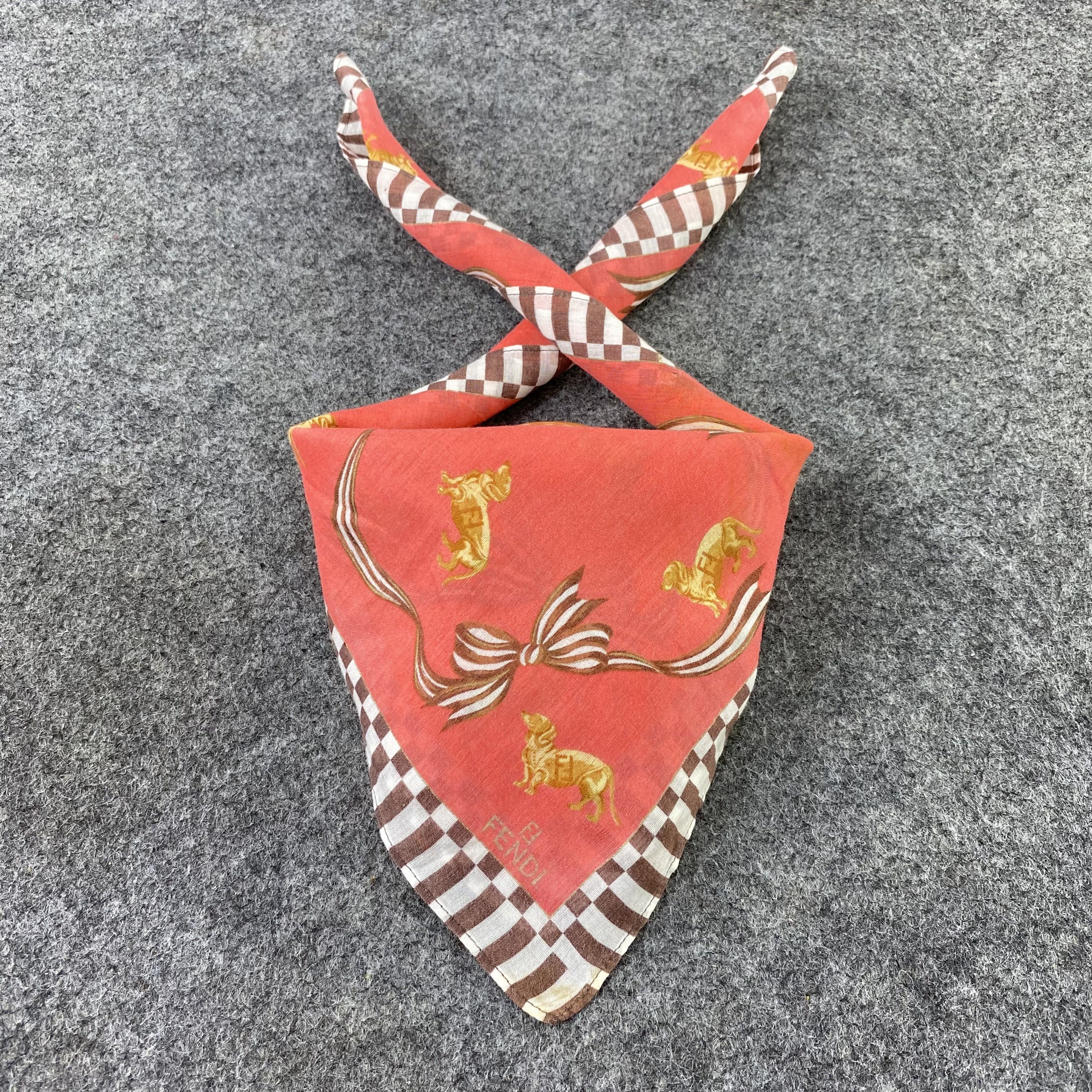 Vintage Vintage Fendi Handkerchief Neckerchief Bandana Size ONE SIZE - 2 Thumbnail