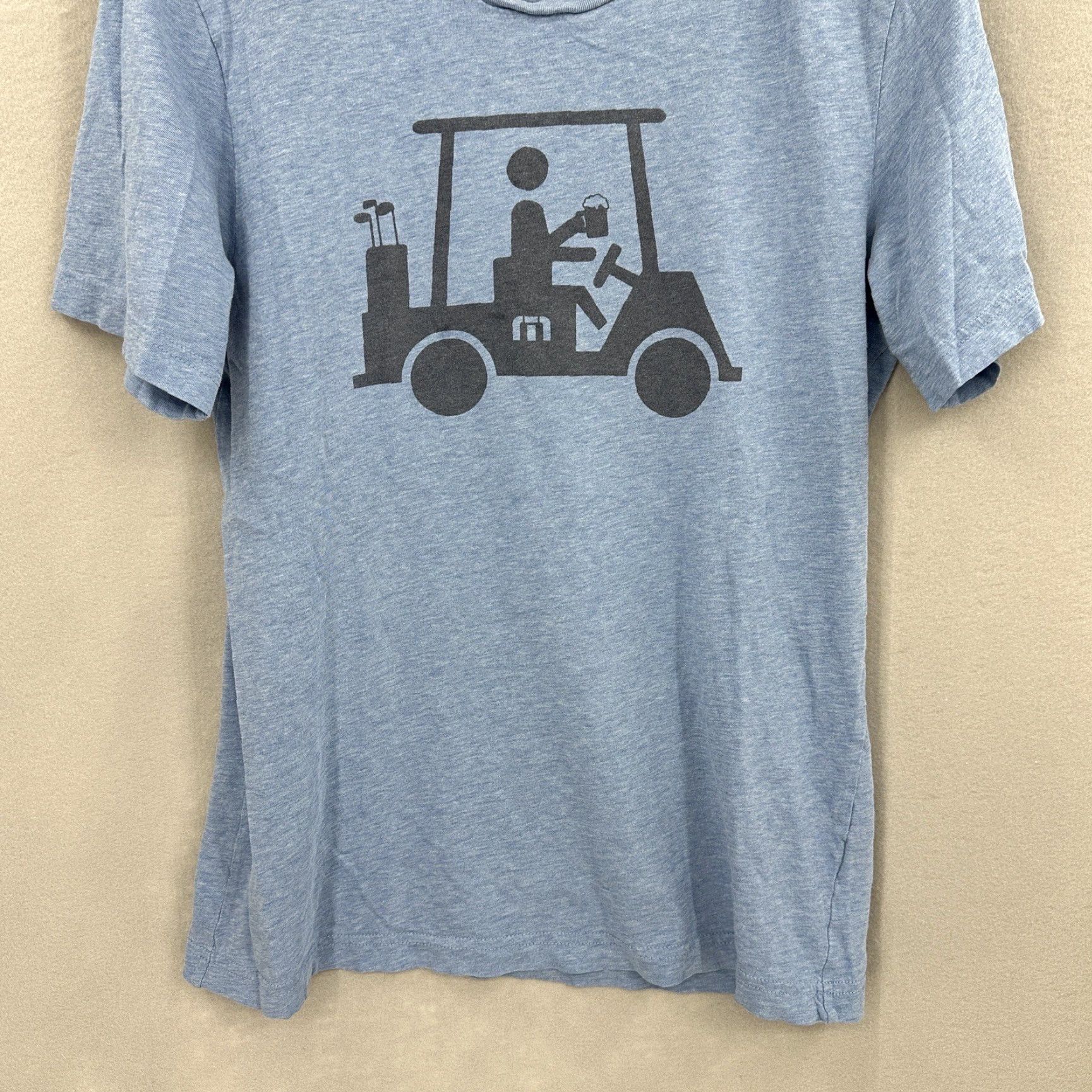 TravisMathew Travis Mathew Golf Shirt Mens Small Blue Pima Cotton Short Sleeve Crew Neck Jersey Outdoor Sports Size US S / EU 44-46 / 1 - 3 Thumbnail