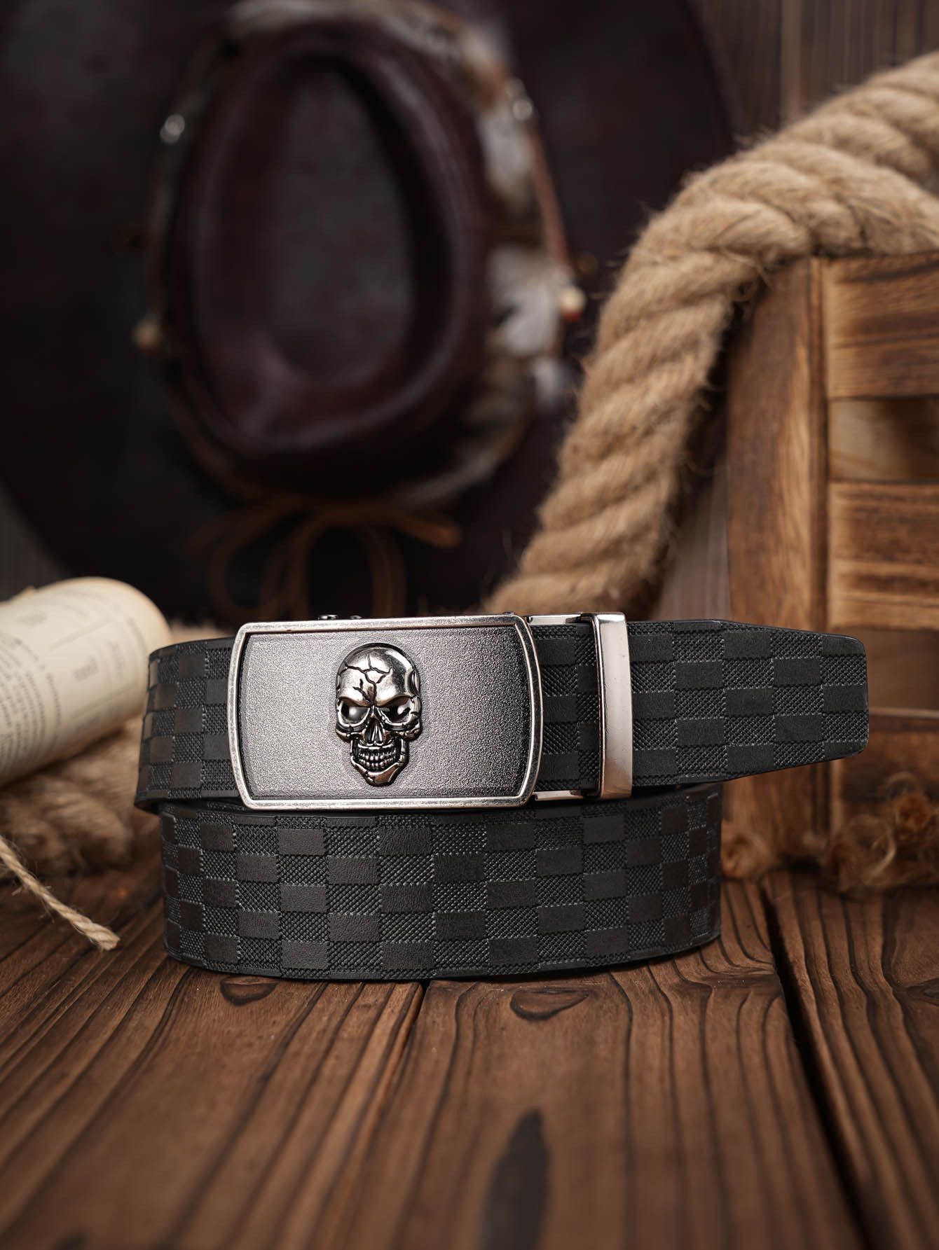 Japanese Brand × Vintage Skull goth punk belt Size ONE SIZE - 1 Thumbnail