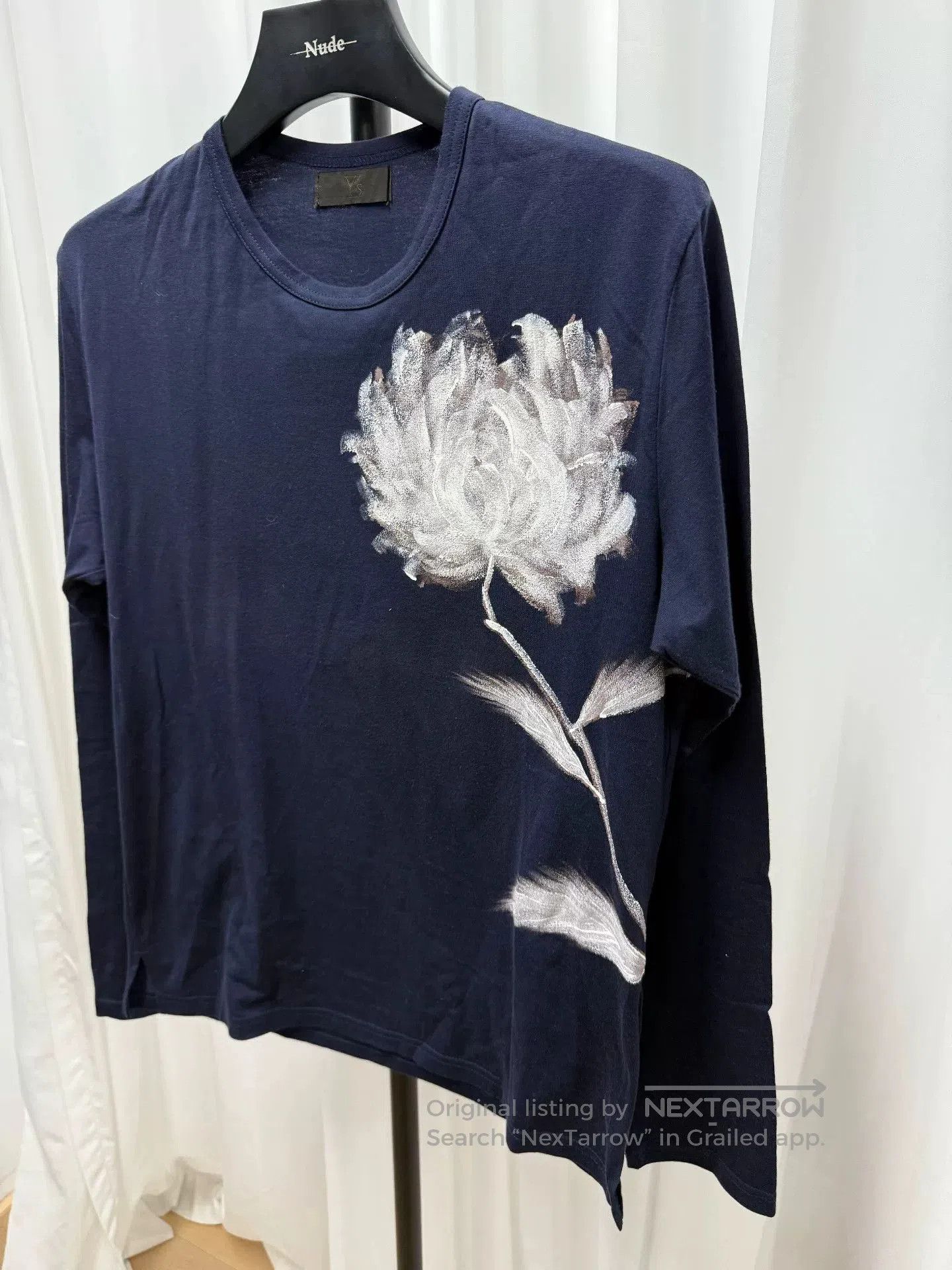 Yohji Yamamoto yohji yamamoto men's painted flower long sleeve shirt. Size US M / EU 48-50 / 2 - 2 Thumbnail