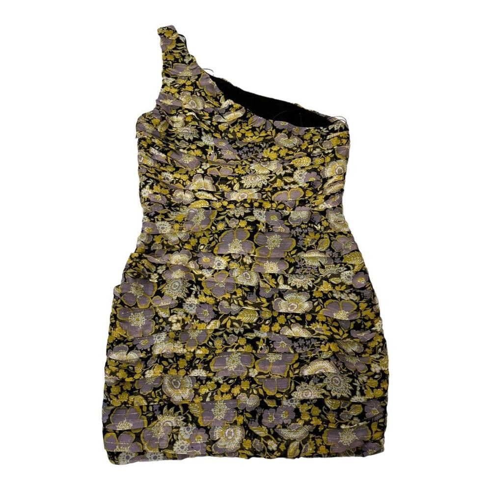 Zara Zara l Black Gold Floral Mini Dress Medium Size M / US 6-8 / IT 42-44 - 3 Thumbnail