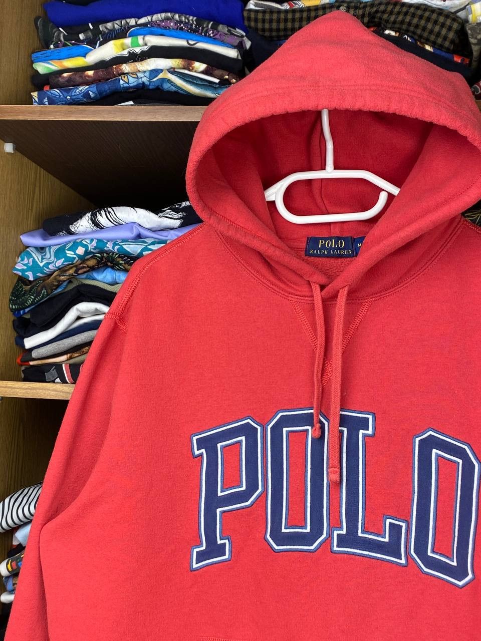 Polo Ralph Lauren × Vintage Polo Ralph Lauren Spellout Hoodie Size US M / EU 48-50 / 2 - 2 Thumbnail