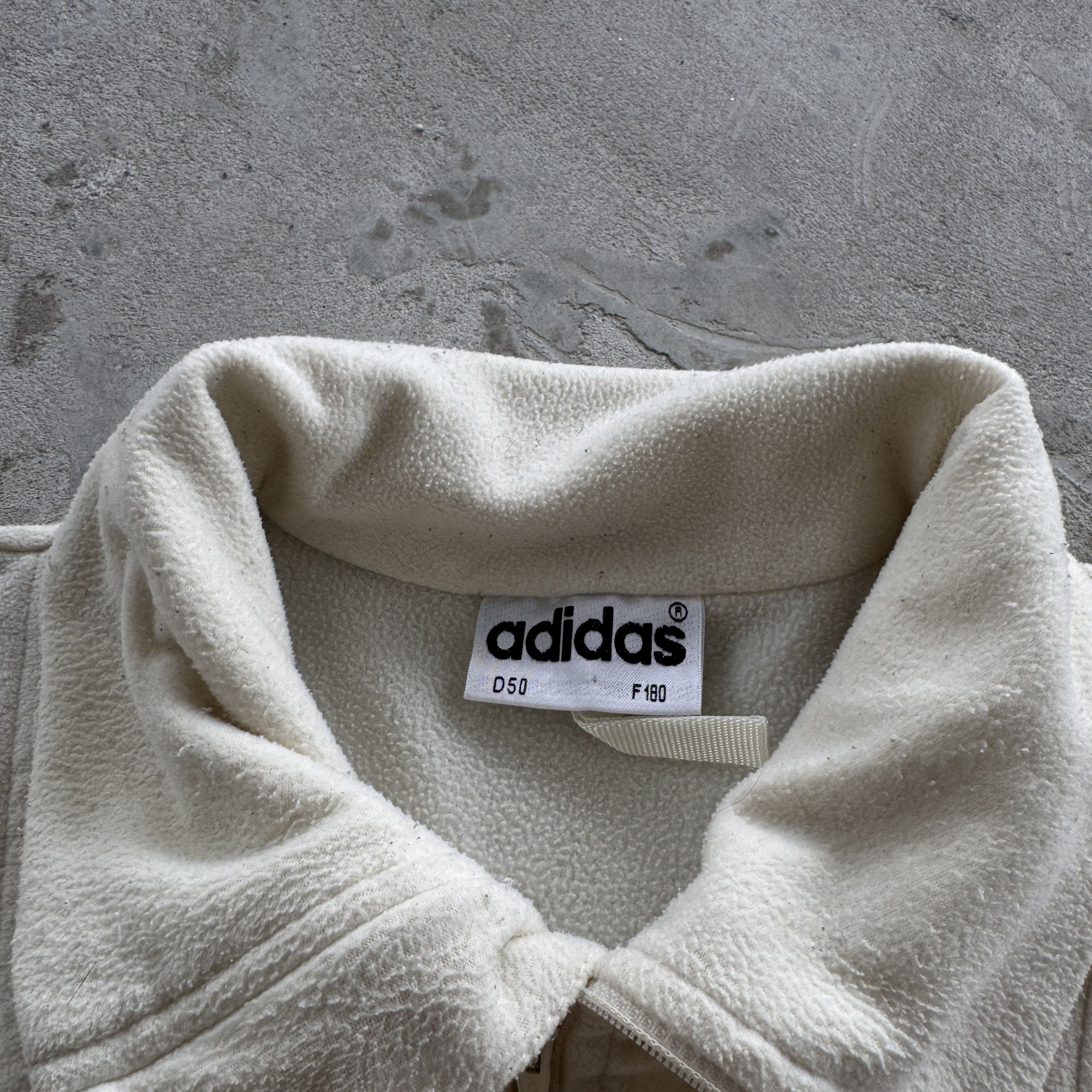 Adidas Vintage 90s Adidas Quiter Zip Fleece Jacket Size US M / EU 48-50 / 2 - 5 Thumbnail