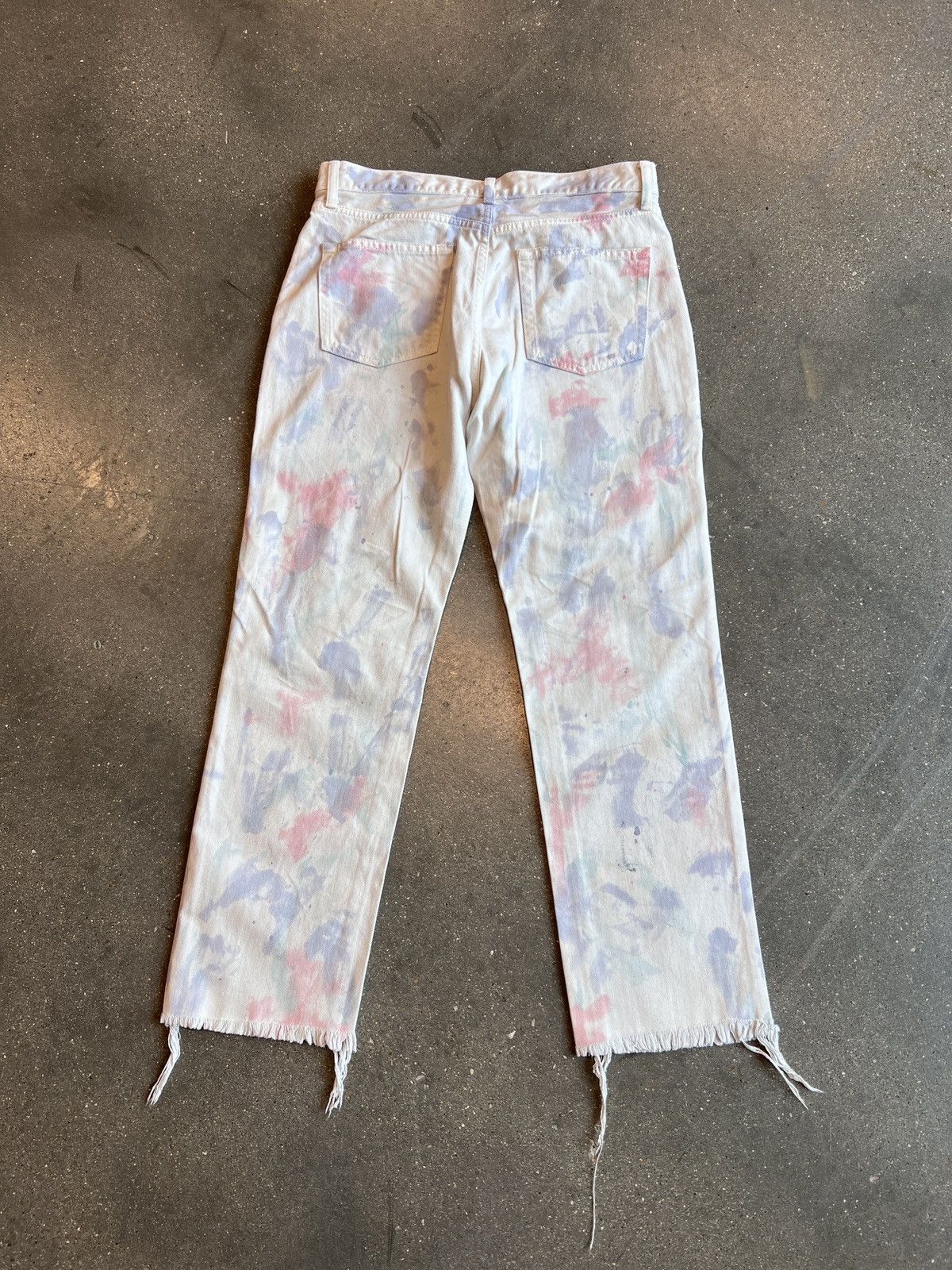 John Elliott John Elliot Watercolor Jeans White Size US 28 / EU 44 - 5 Thumbnail