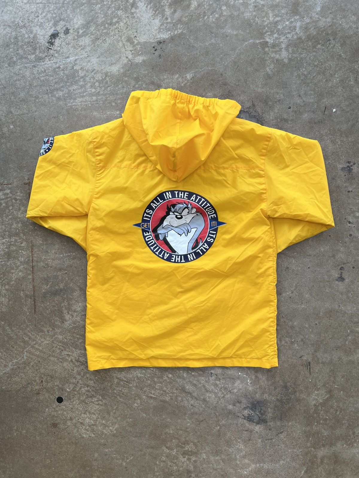 Warner Bros Vintage Looney Tunes 1997 Taz Raincoat Youth Large 14/16 Size US XS / EU 42 / 0 - 2 Thumbnail