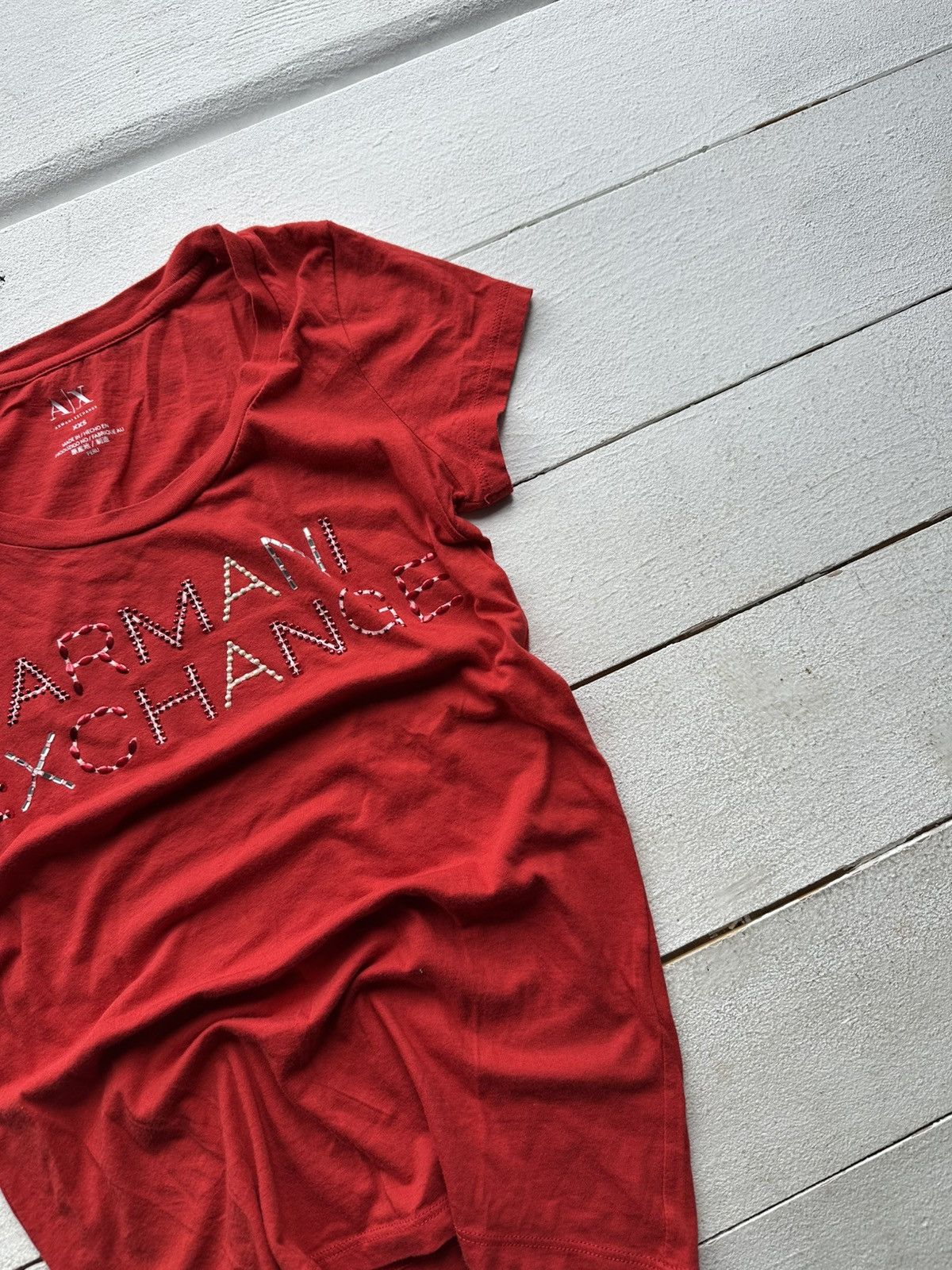 Armani × Vintage 🚨AVANT GARDE ARMANI 90s RARE longsleeve BIG LOGO Y2K LUXURY Size XXS / US 00 / IT 34 - 3 Thumbnail
