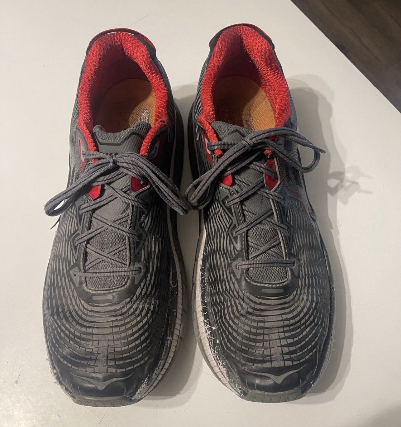 Hoka Hoka One One Men’s 14 Graviota 2R Red Black Running Shoes Size US 14 / EU 47 - 3 Thumbnail