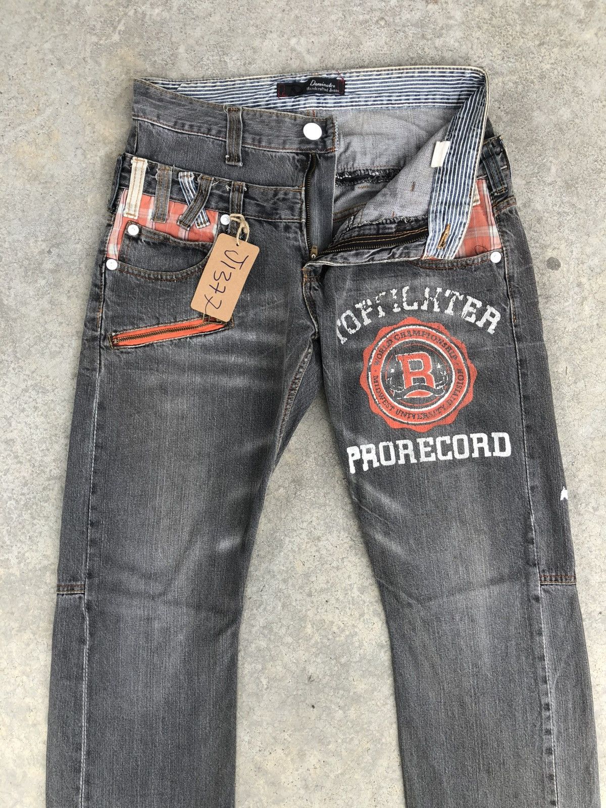 Hysteric Glamour Dominate Hancrafted Double Waist Big Logo Distressed Size US 30 / EU 46 - 3 Thumbnail