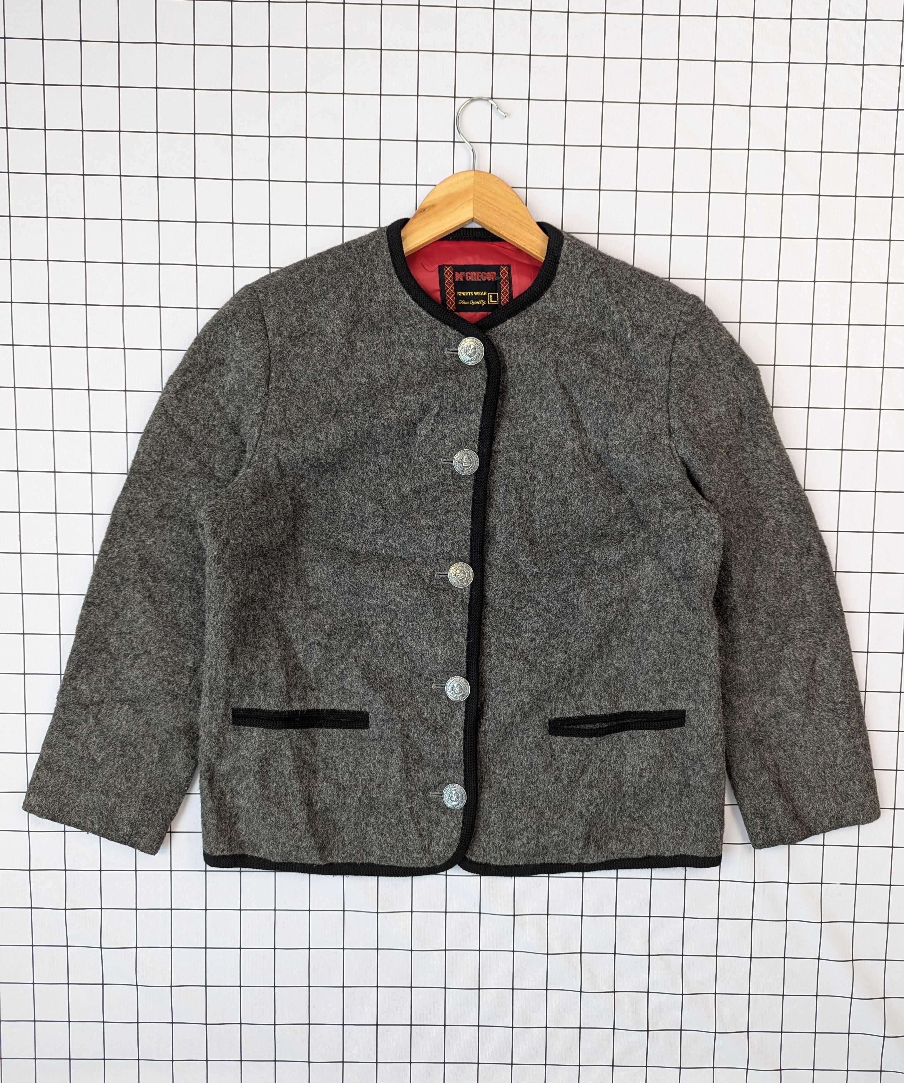Japanese Brand × McGregor × Vintage Vintage Mc Gregor Wool Button Ups Jacket Size L / US 10 / IT 46 - 1 Thumbnail