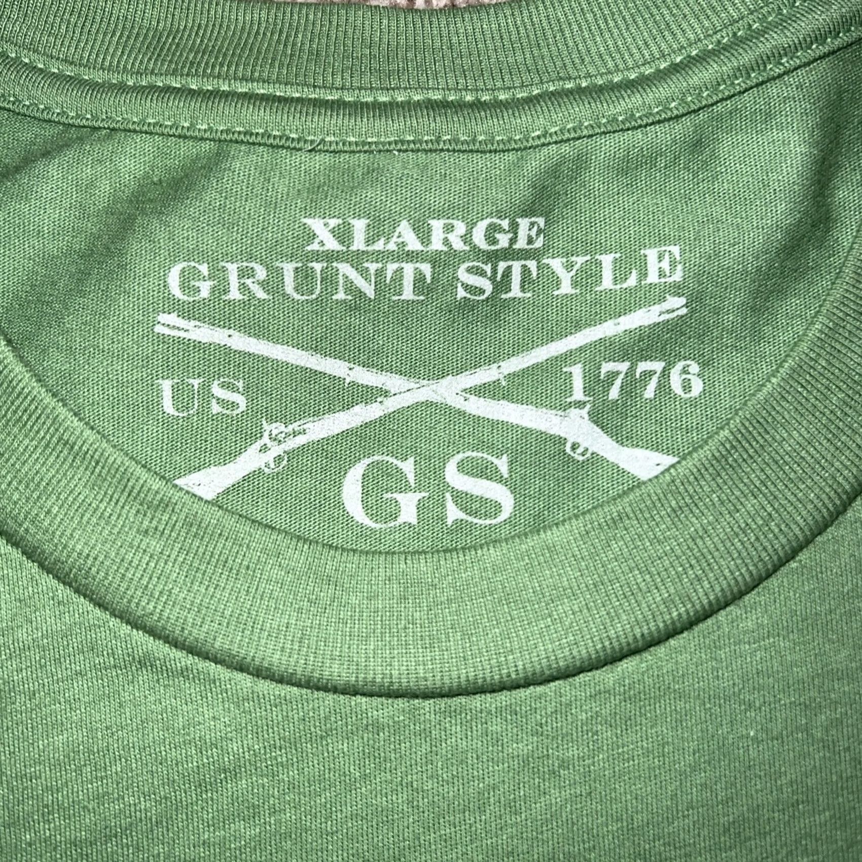 Vintage Grunt Style Green Graphic T-Shirt Mens XL Size Shirt Men Green XL Size US XL / EU 56 / 4 - 3 Thumbnail