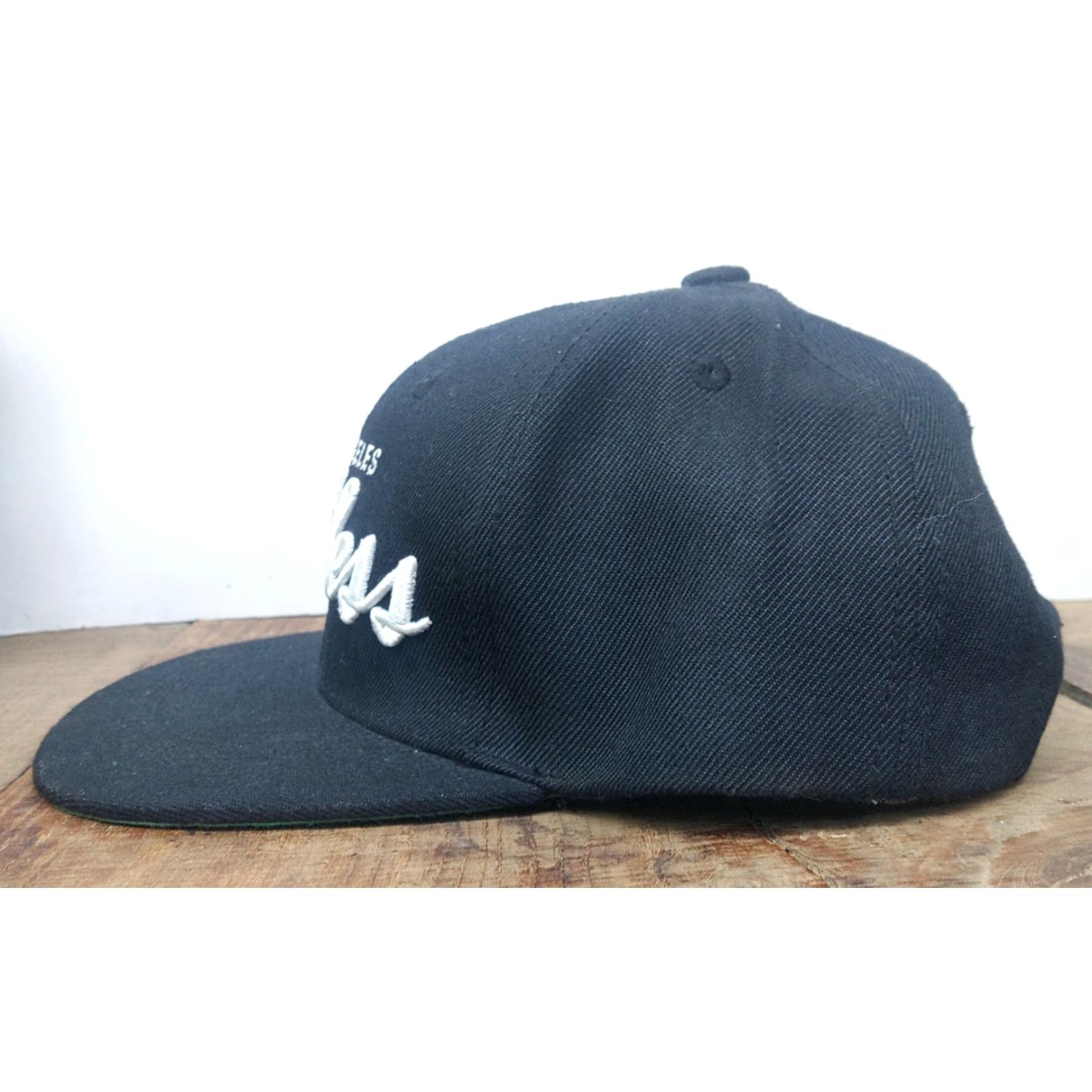 Vintage Young & Reckless Los Angeles Reckless Snapback Cap All Black Wool Adjustable Mens One Size Black Twill Hat 90s Hip Hop Outdoor Size ONE SIZE - 4 Thumbnail