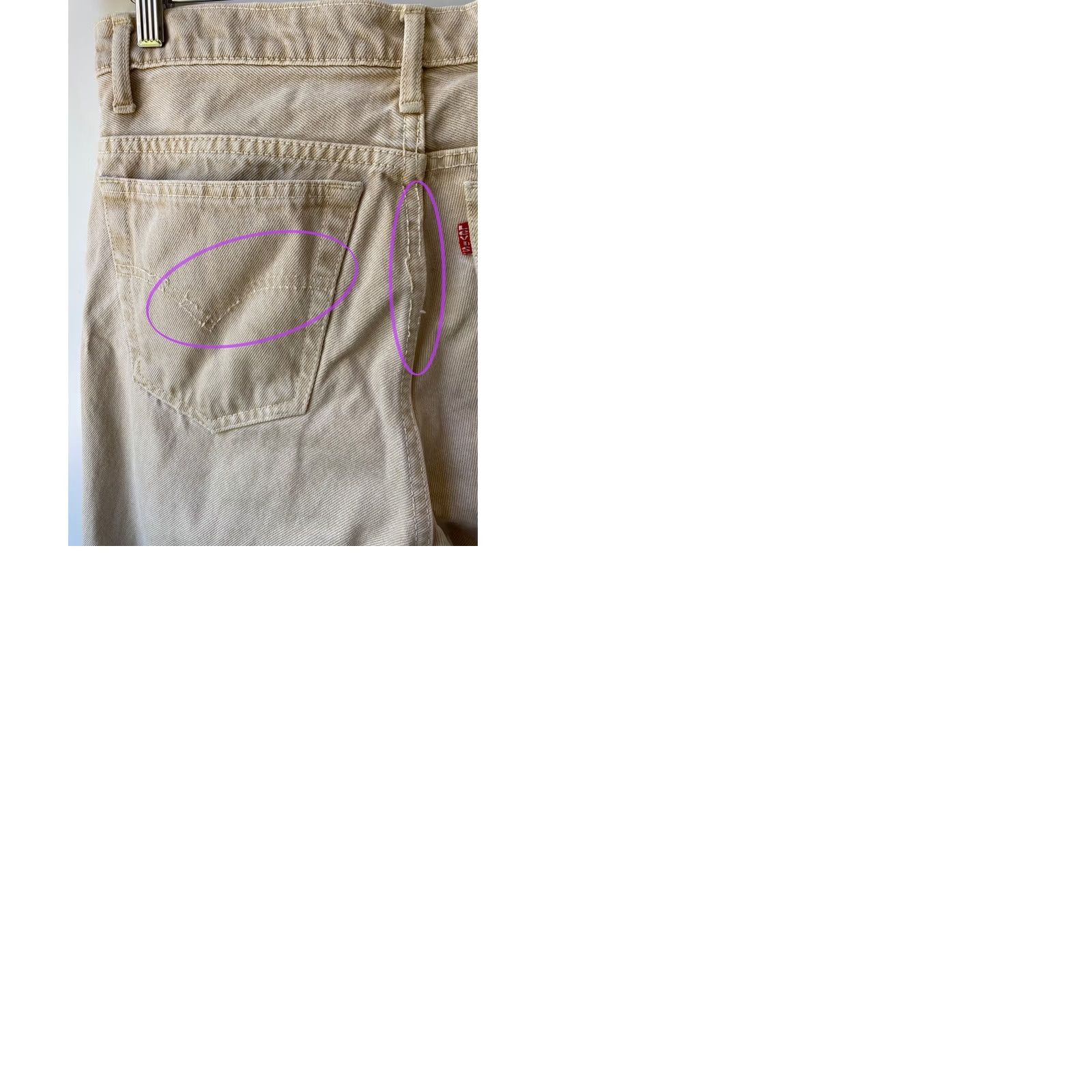 Levi's 🇺🇸 90s Vintage Levi'S 550 Made in USA Size 30X32 Beige Size US 32 / EU 48 - 10 Thumbnail