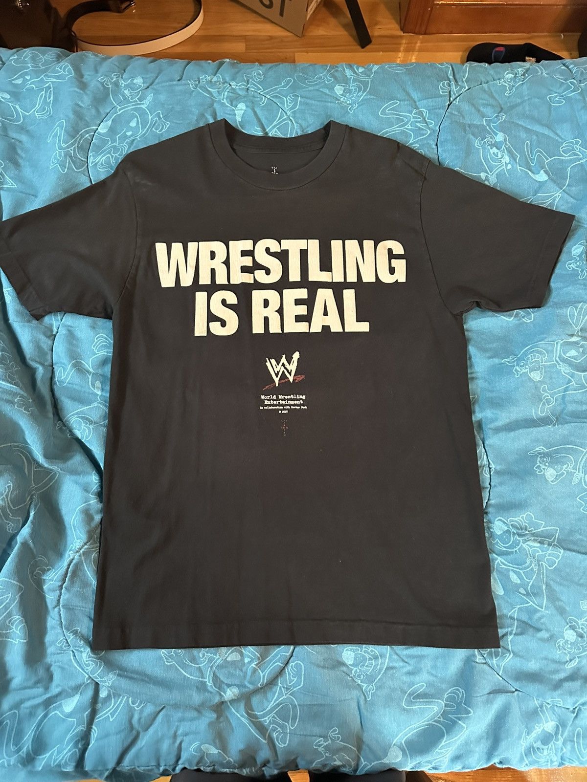 Travis Scott × WWE TRAVIS SCOTT x WWE WRESTLING IS REAL T SHIRT Size US M / EU 48-50 / 2 - 2 Thumbnail