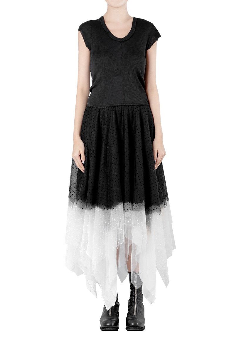 Marc Le Bihan Black/White T-Shirt Dress