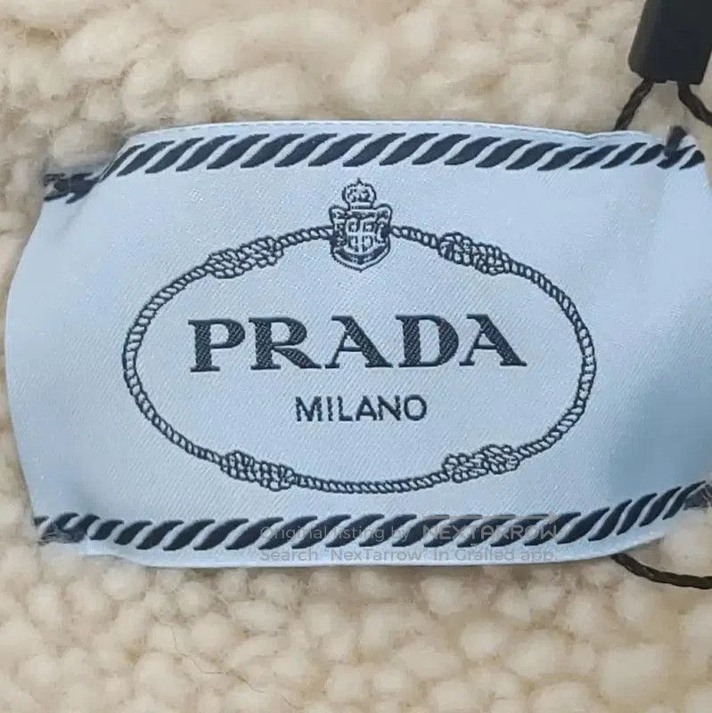 Prada Prada Blue Cropped Jacket with Fur Collar. Size L / US 10 / IT 46 - 5 Thumbnail