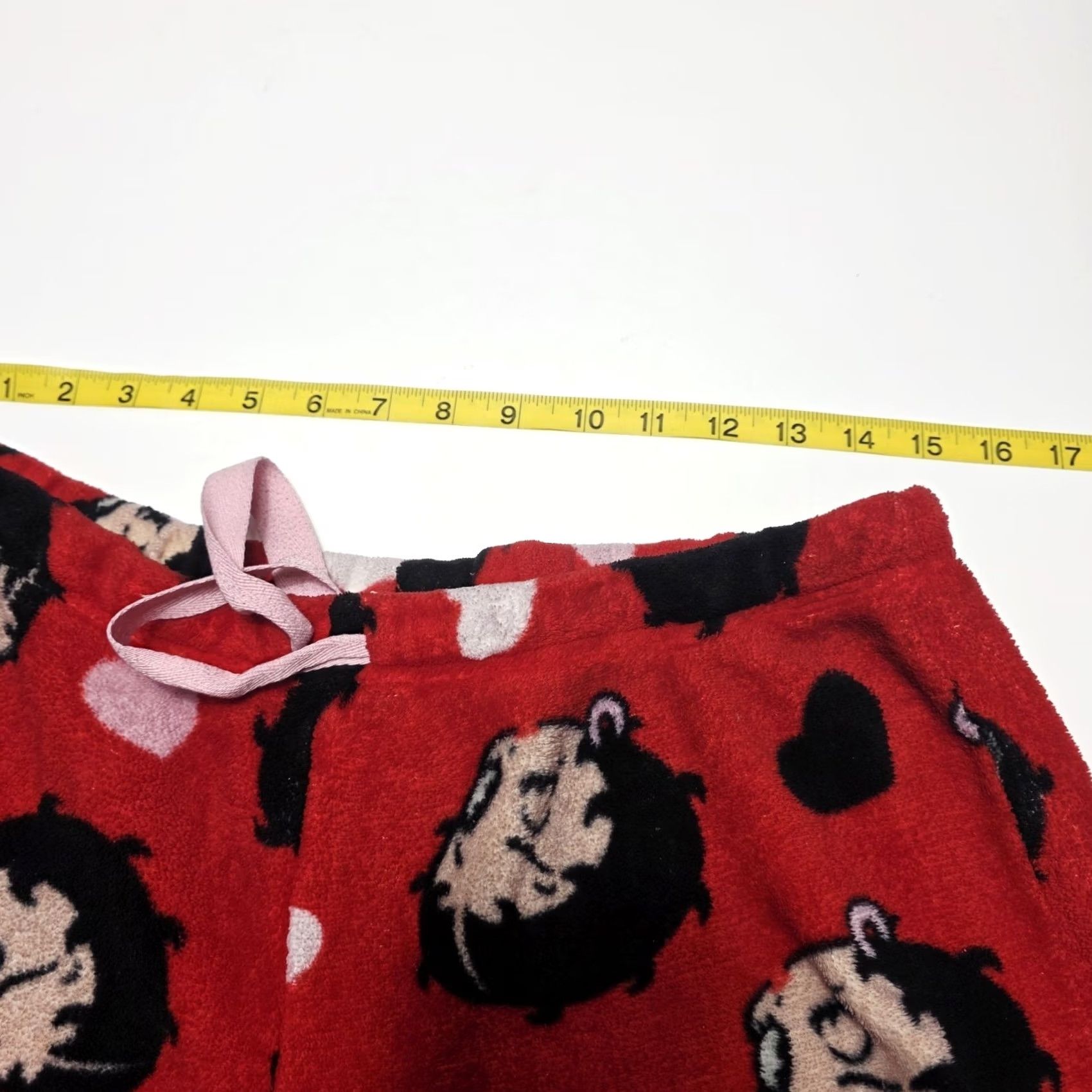Vintage VINTAGE Betty Boop Pajama Pants Women's Size M Red Fleece Sleepwear Aop Pants Womens M Red Betty Boop Sleepwear Pajama Pants Size 32" / US 10 / IT 46 - 6 Thumbnail