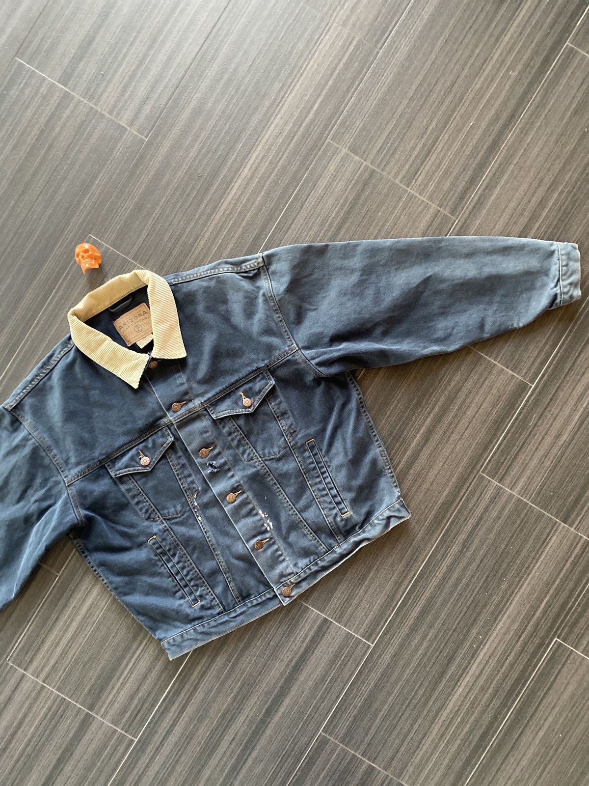 Arizona Jean Co. 90s Arizona Jeans navy trucker jacket L Size US L / EU 52-54 / 3 - 1 Thumbnail