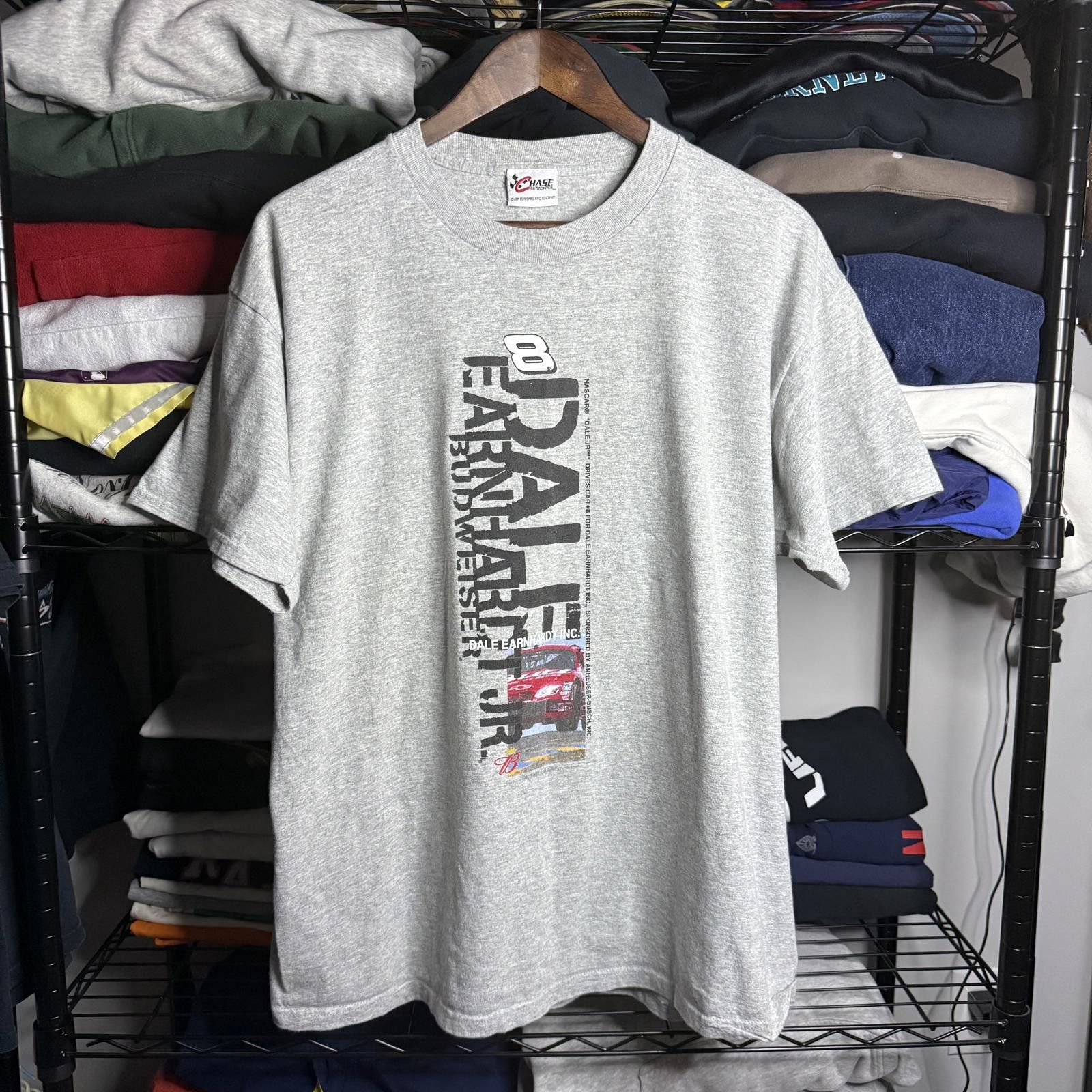 Chase Authentics Chase Authentic Dale Earnhardt Grey Graphic T-Shirt - XL Size US XL / EU 56 / 4 - 1 Thumbnail