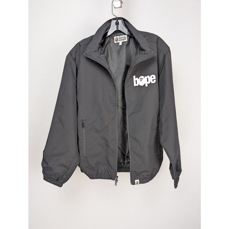 Bape o1rshd1 Logo Windbreaker Jacket in Black Size US S / EU 44-46 / 1 - 10 Thumbnail