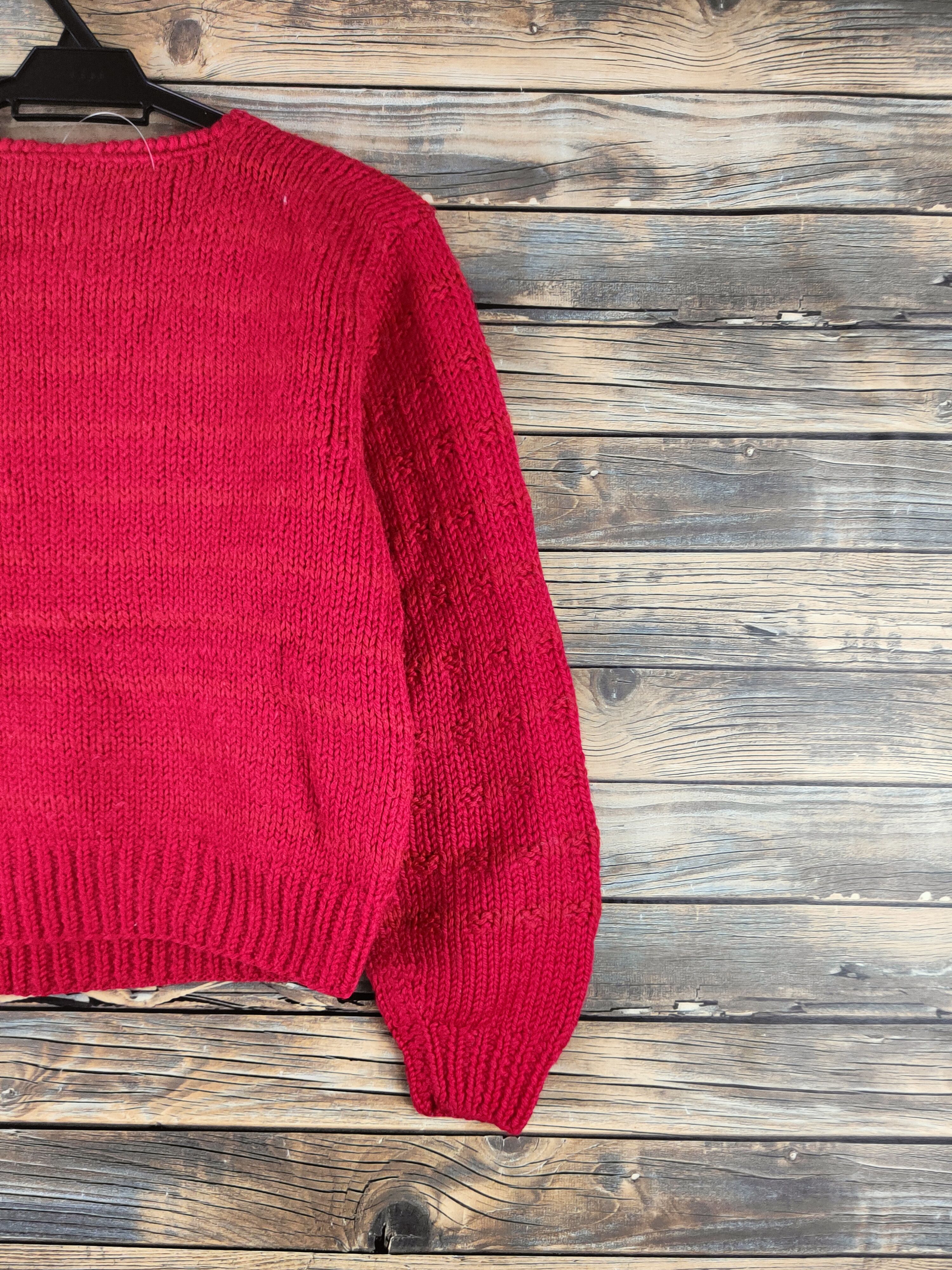 Japanese Brand DL Japanese Brand Red Knitwear Sweatshirts #46-391 Size M / US 6-8 / IT 42-44 - 9 Thumbnail