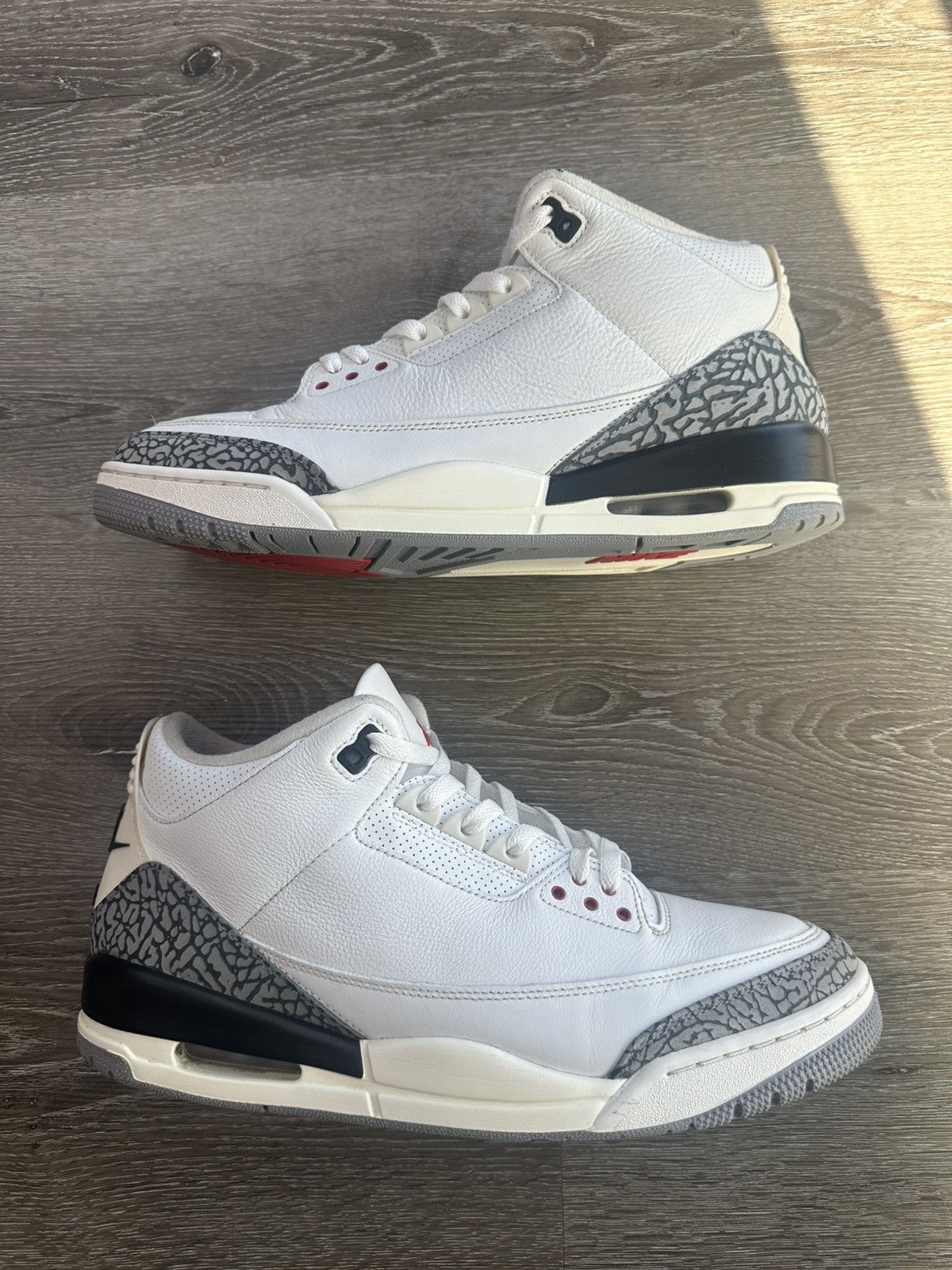Jordan Brand Air Jordan 3 “White Cement Reimagined” **PRE-OWNED** Size US 13 / EU 46 - 1 Thumbnail