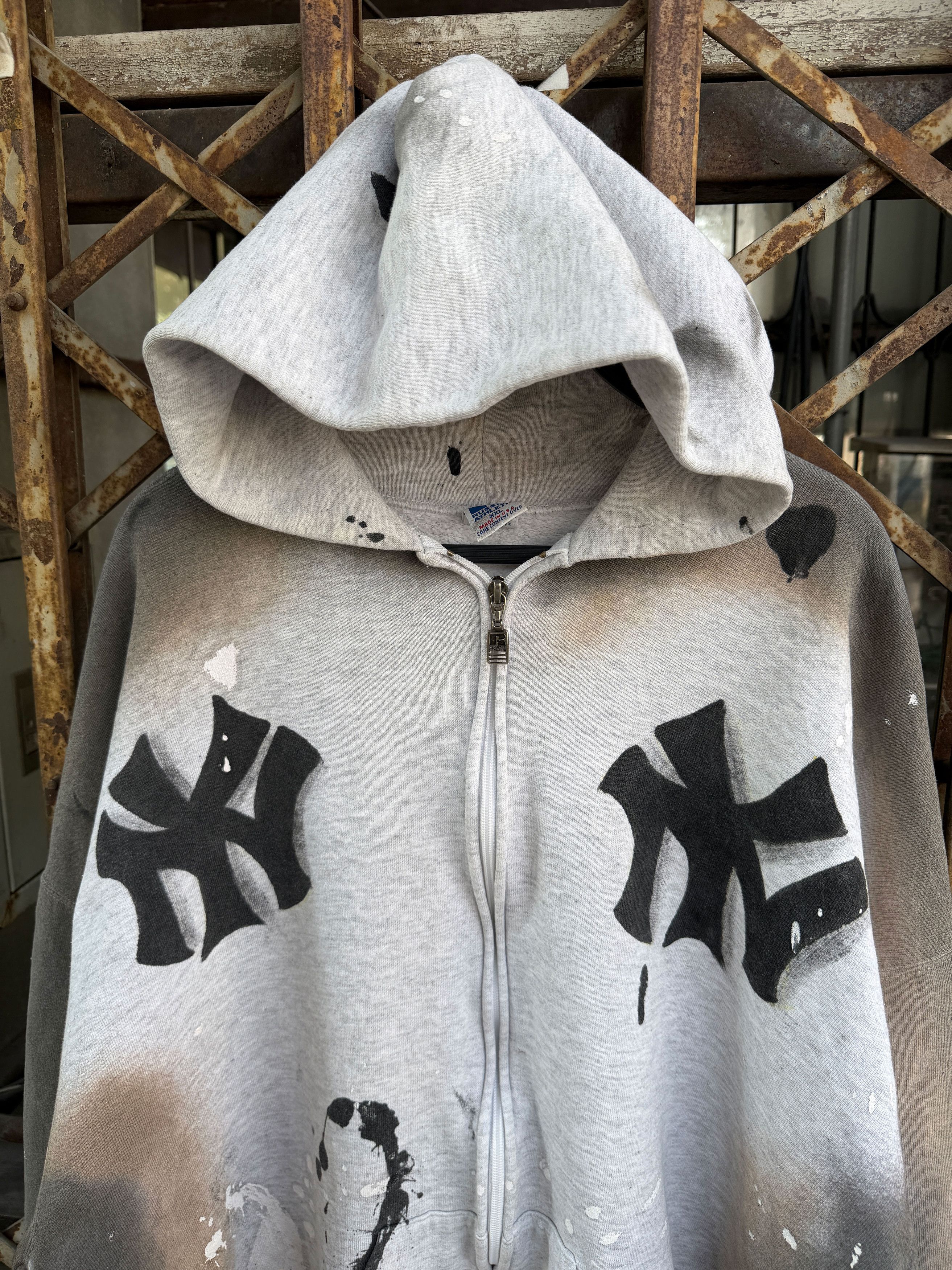 Russell Athletic XXL* 90s Vintage Russell ”NY NY“ ZIP Hoodie Size US XXL / EU 58 / 5 - 1 Thumbnail