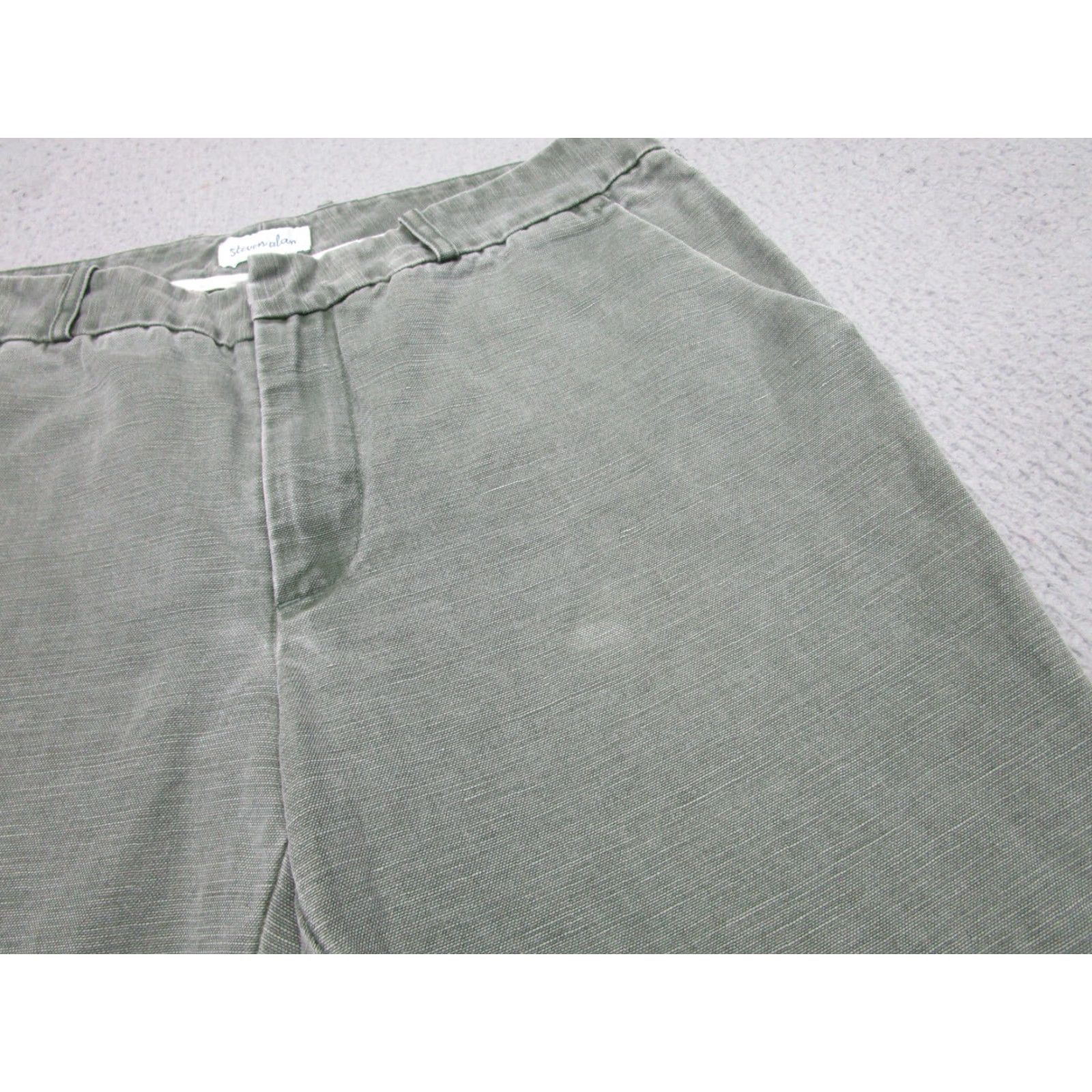 Steven Alan Steven Alan Pants Womens 6 Green Linen Canvas Military Army Grunge Gorpcore Boho Size 28" / US 6 / IT 42 - 2 Thumbnail