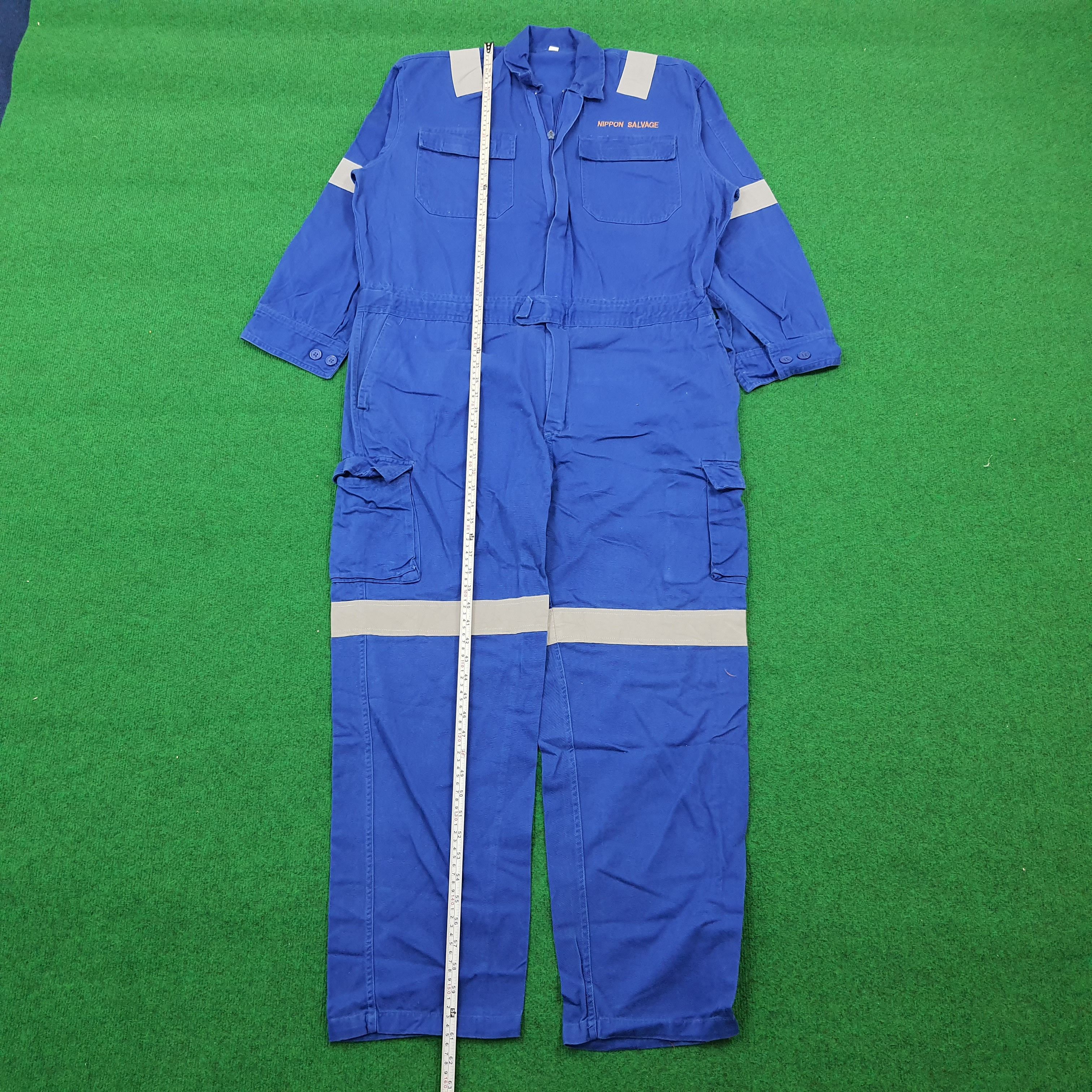 Japanese Brand × Vintage Vintage Nippon Salvage Japan Safety Worker Coverall Size US L / EU 52-54 / 3 - 4 Thumbnail