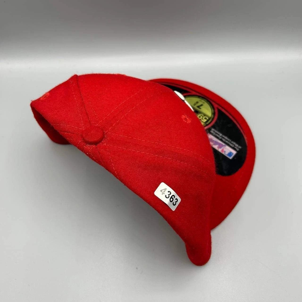 New Era St. Louis Cardinals Hat Men 7 3/8 Red Embroidered Fitted Cap Size ONE SIZE - 2 Thumbnail