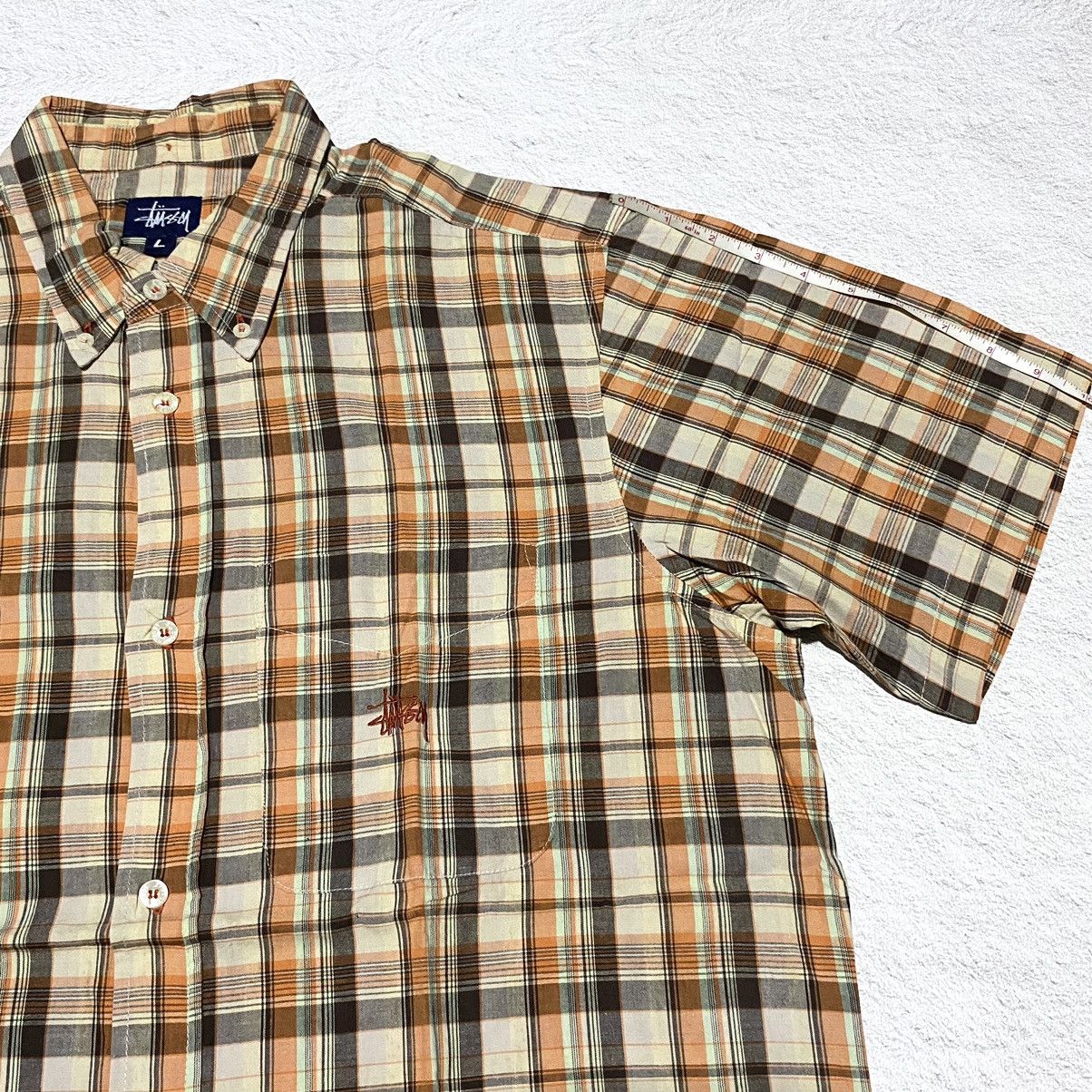 Stussy 💥RARE💥 Vintage 80s Stussy plaid shirt Size US L / EU 52-54 / 3 - 6 Thumbnail
