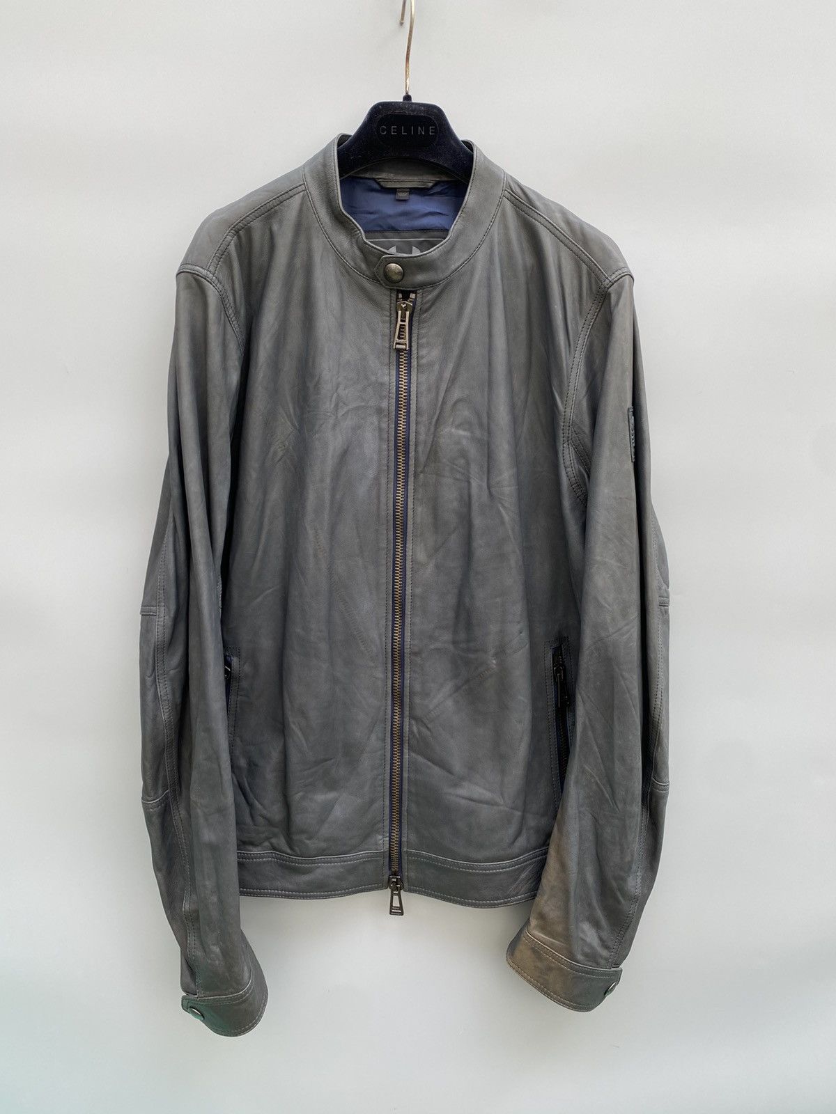 Belstaff Belstaff- Cafe Racer Leather Jacket Size US L / EU 52-54 / 3 - 1 Thumbnail