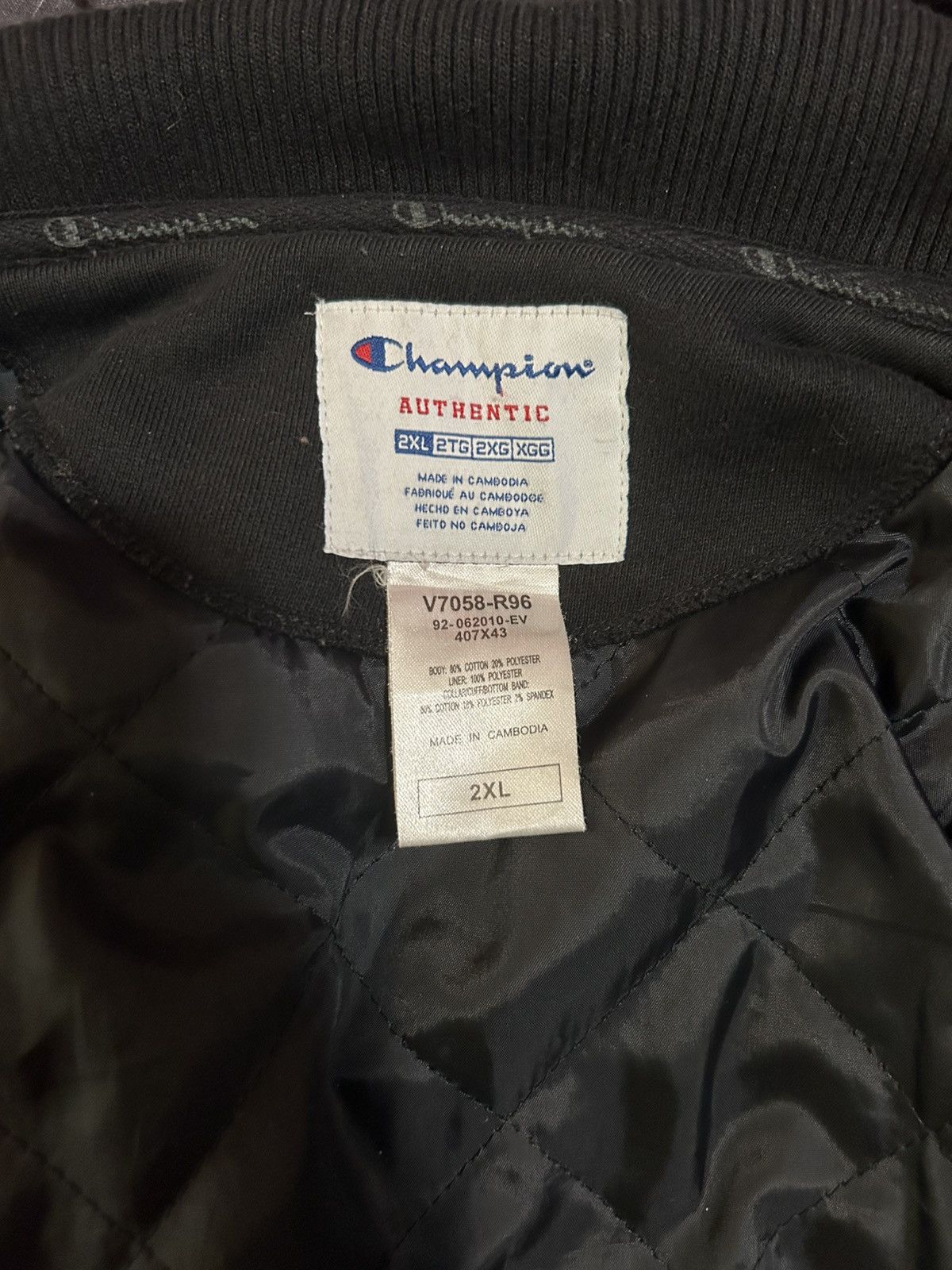 Champion Champion Triple Black Varsity Bomber Jacket Size US XXL / EU 58 / 5 - 6 Thumbnail
