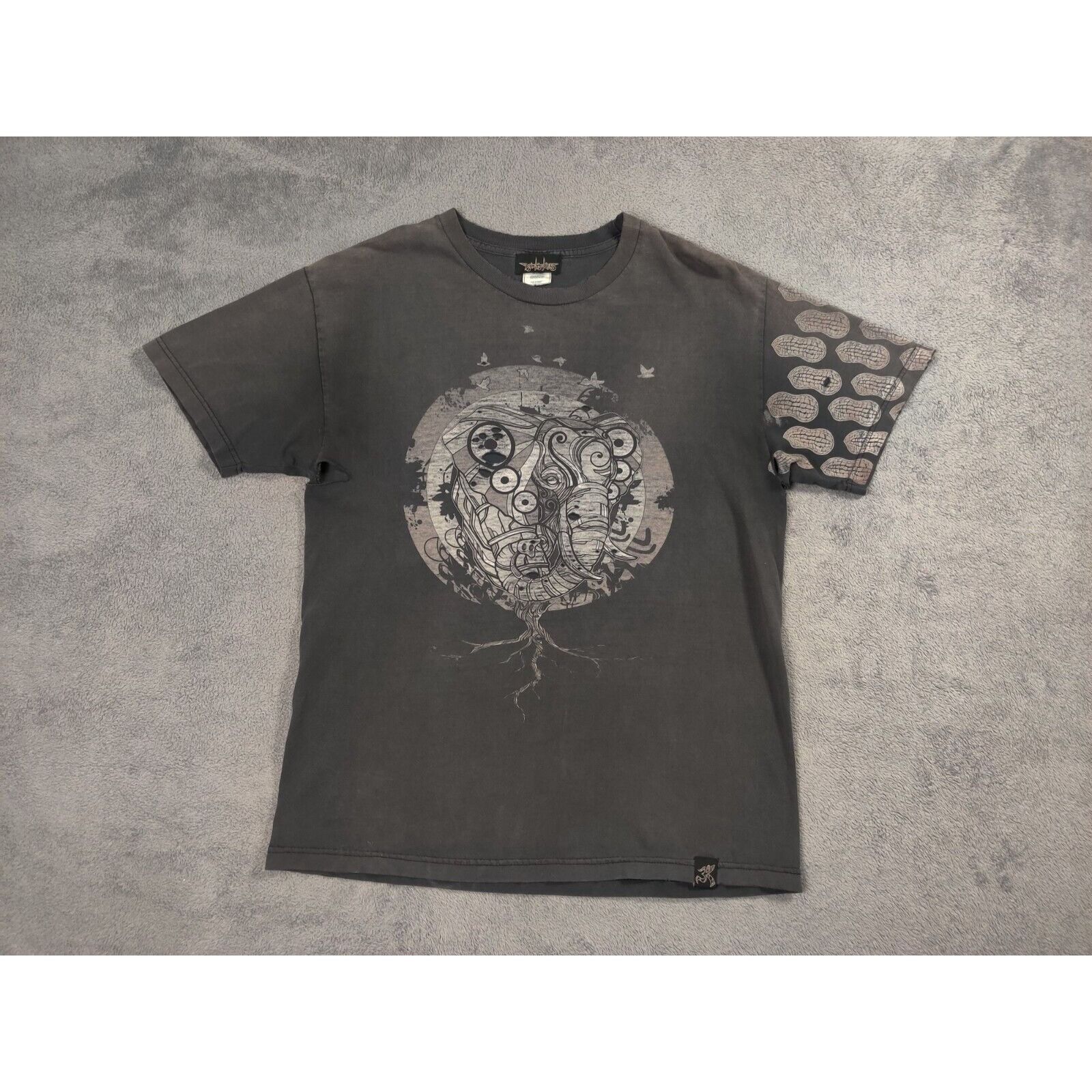Other VINTAGE Animal Shirt Adult Mens Large Gray Elephant Short Sl Size US L / EU 52-54 / 3 - 1 Thumbnail
