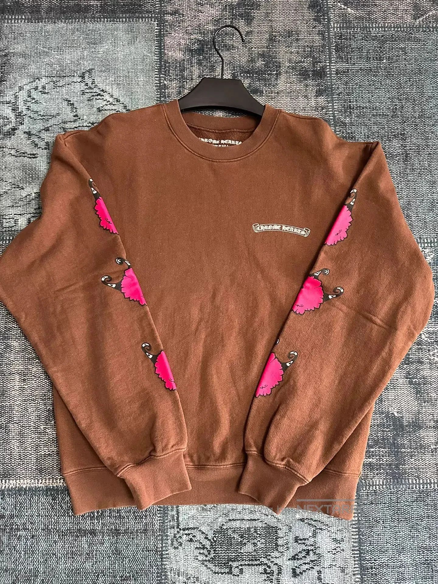 Chrome Hearts Brown Sweatshirt with 'Structure' Print and Graphics. Size US M / EU 48-50 / 2 - 3 Thumbnail