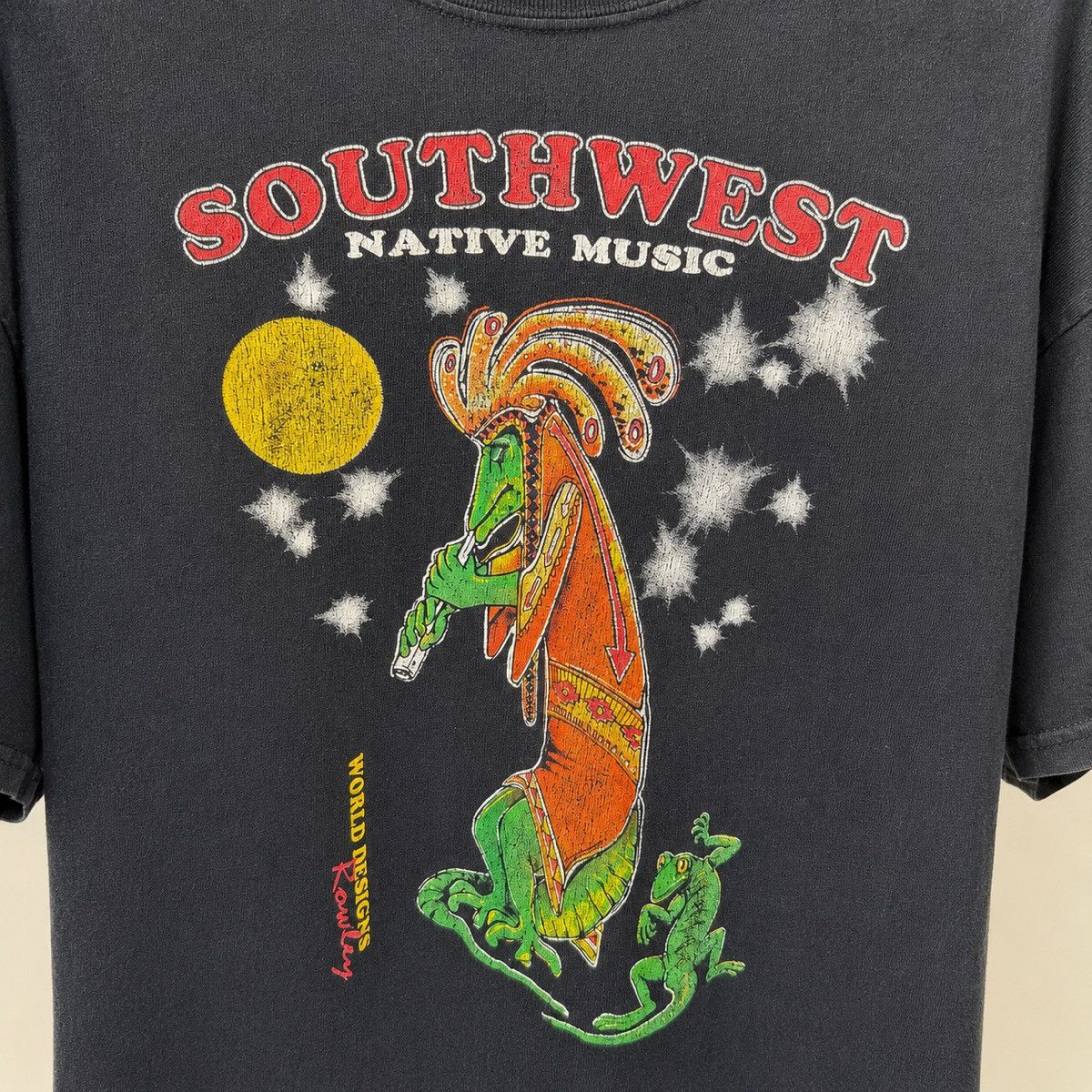 Vintage Southwest Native Music Graphic T-Shirt Size US L / EU 52-54 / 3 - 2 Thumbnail