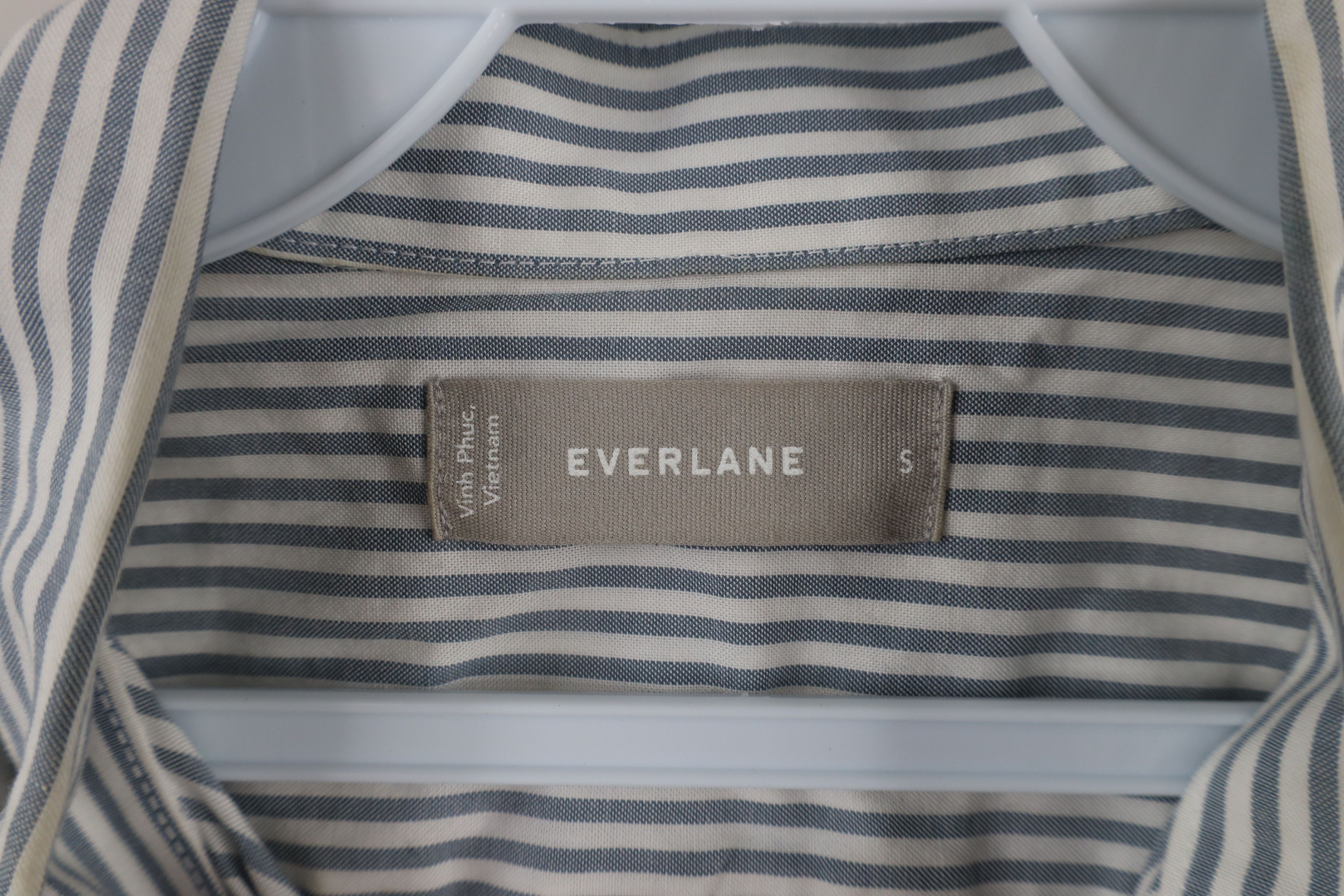 Everlane × Vintage Everlane Collared Oxford Button Down Shirt Cotton Gray Size US S / EU 44-46 / 1 - 6 Thumbnail