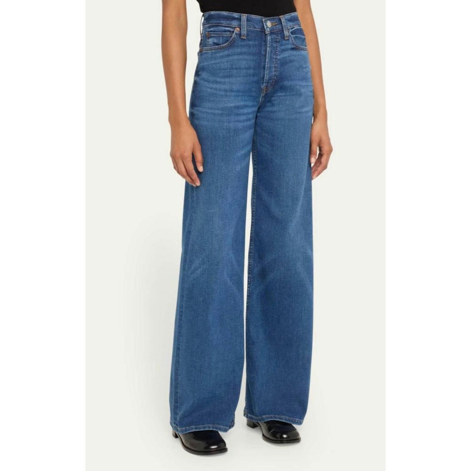 RE/DONE Re/done 70s ultra high rise wide leg jeans, size 27 Size 27" / US 4 / IT 40 - 2 Thumbnail