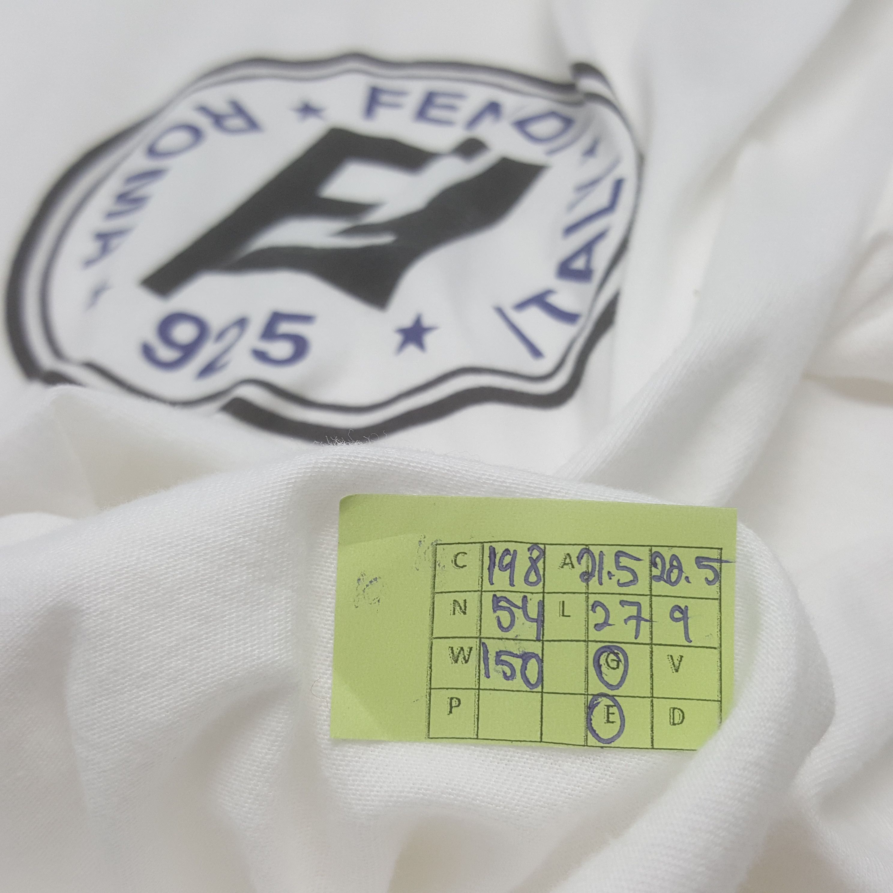 Fendi × Vintage Vintage Fendi Italian Brand Logo Tshirt Size US L / EU 52-54 / 3 - 7 Thumbnail