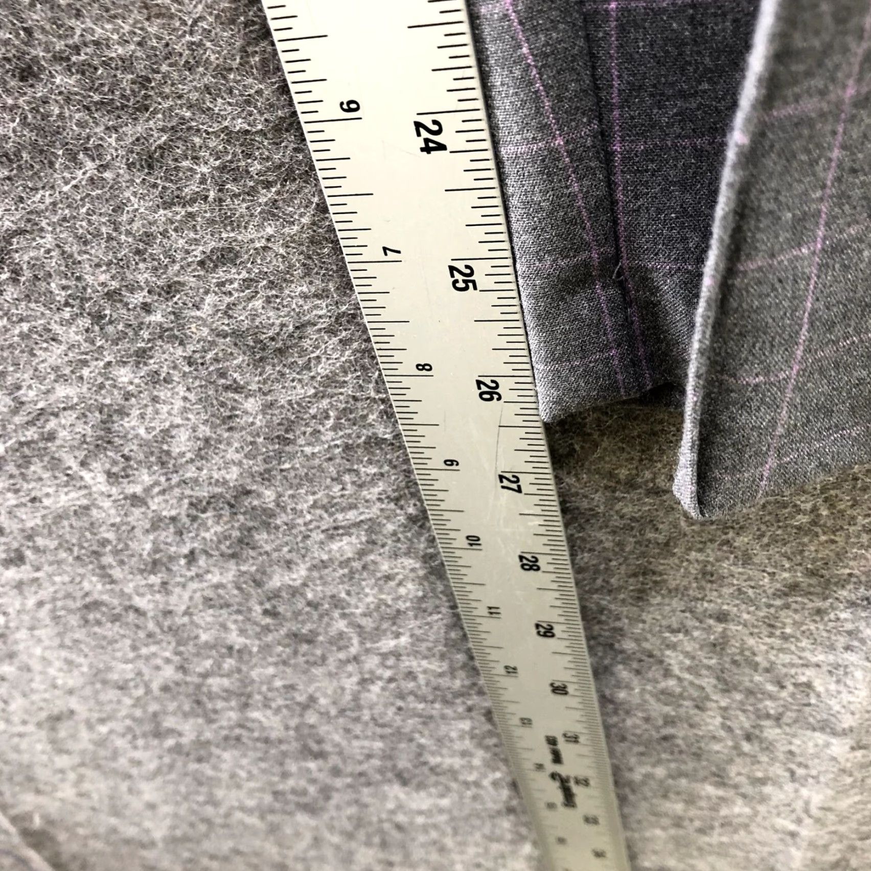 Nine West Nine West Dress Pants Womens XL Gray Windowpane Plaid Pull On Tapered High Rise Size 40" / US 18 - 7 Thumbnail