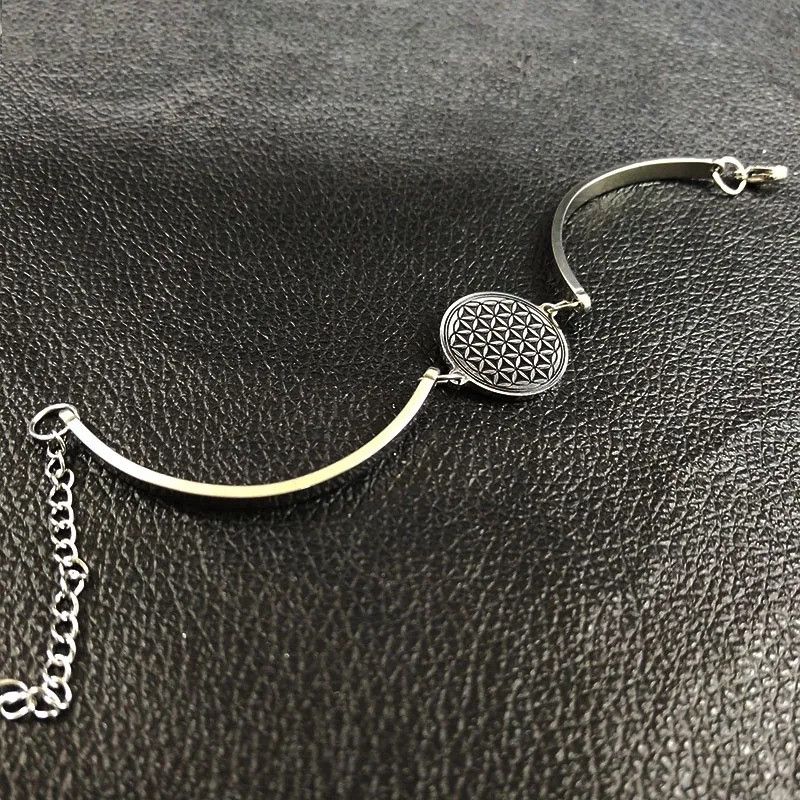 Jewelry Flower of Life Stainless Steel Bracelet Size ONE SIZE - 3 Thumbnail