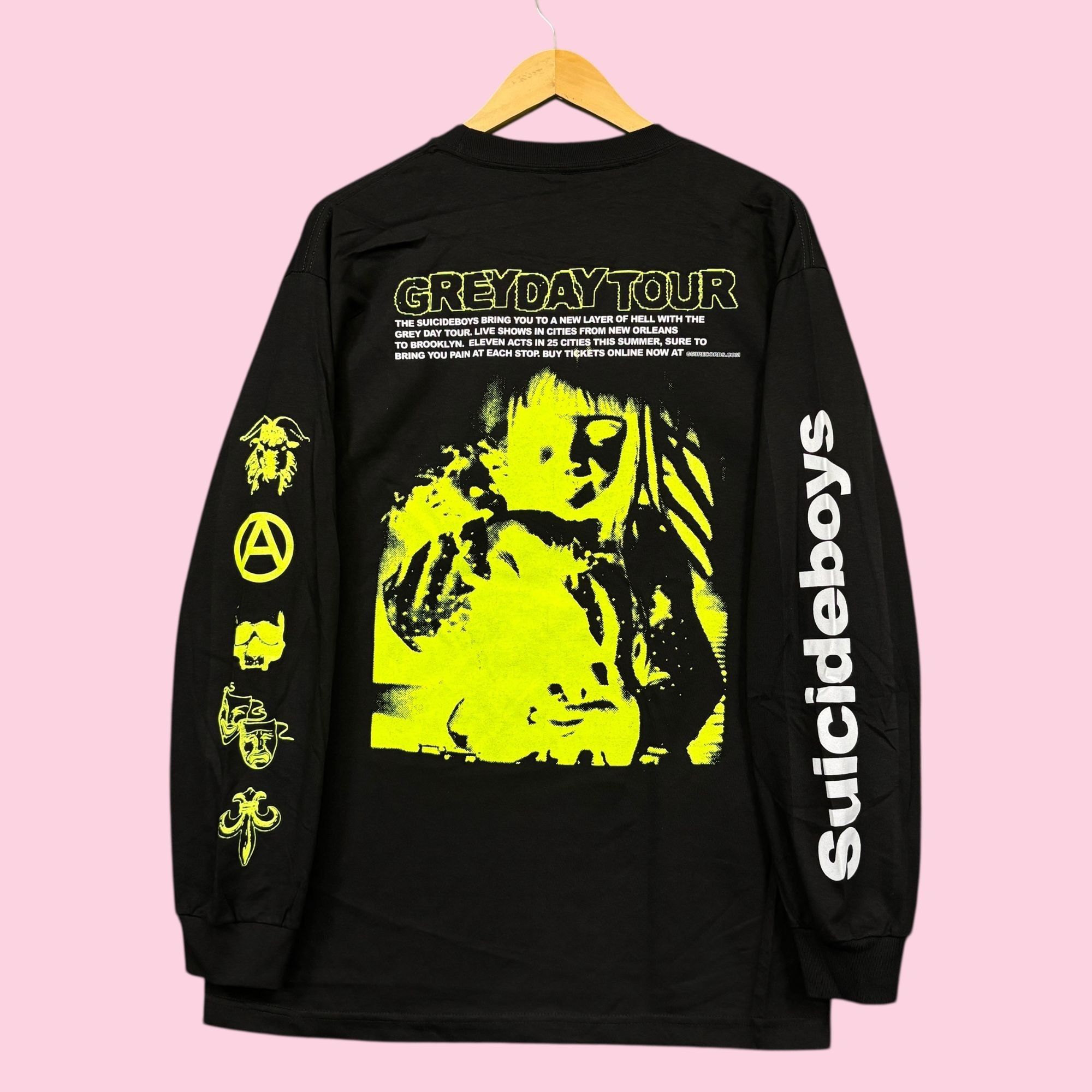 G59 Records × Rap Tees Suicide boys grey day long sleeve tee Camo