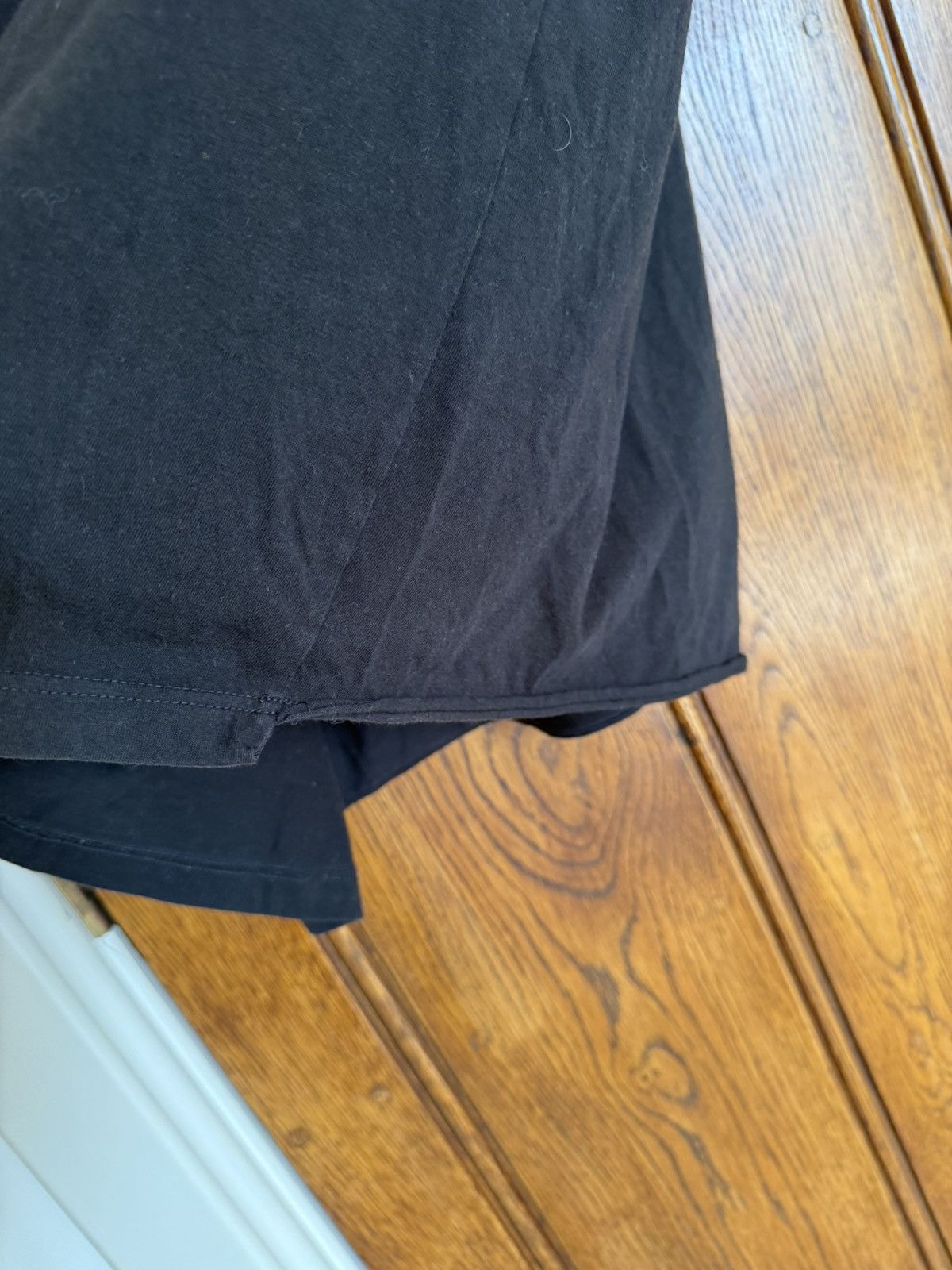 Saint Laurent Paris FW19 Saint Laurent heavy logo Black T shirt white logo L Size US L / EU 52-54 / 3 - 12 Thumbnail